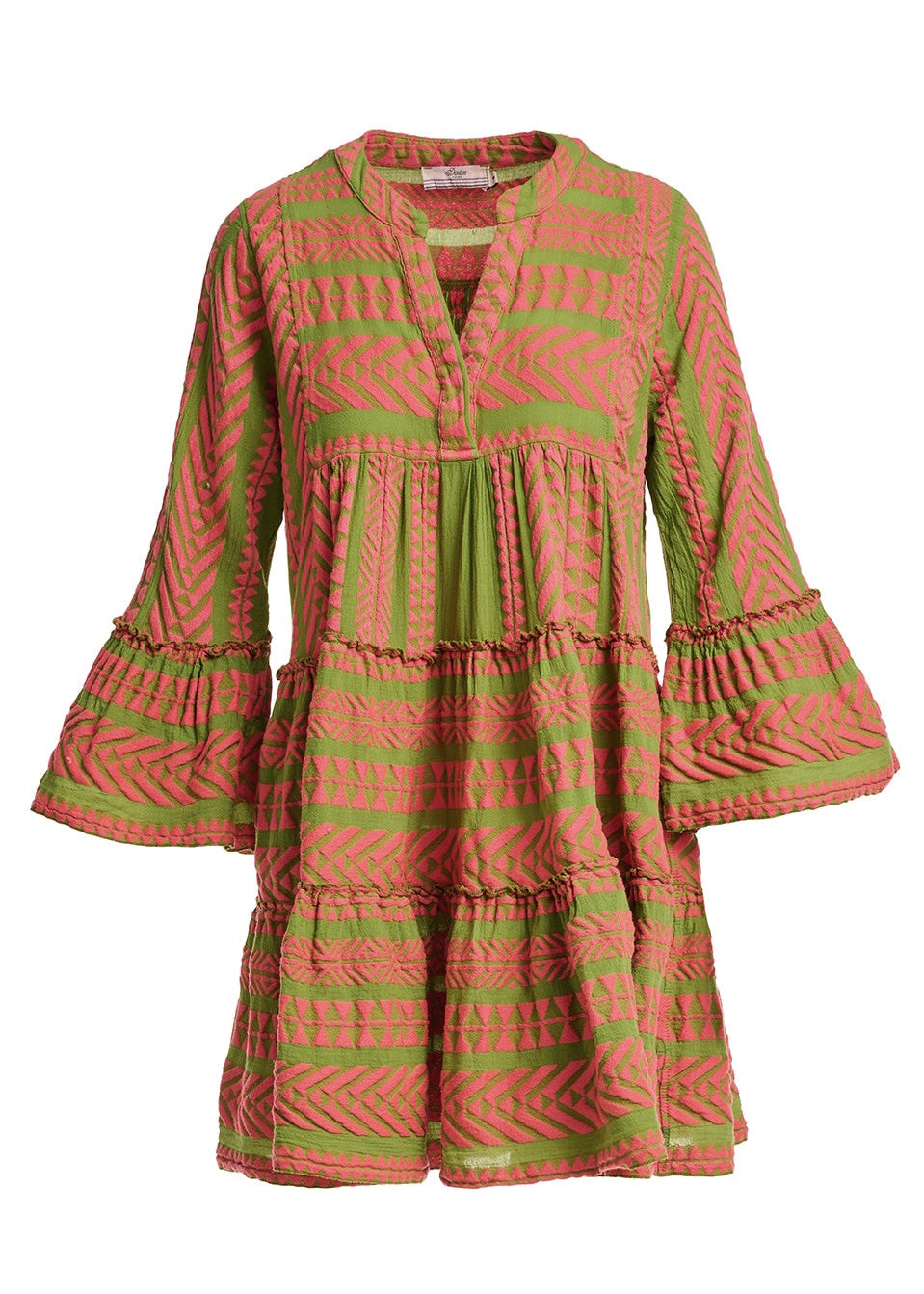Ella Neon Contrast Short Dress P/C – Who Boutique