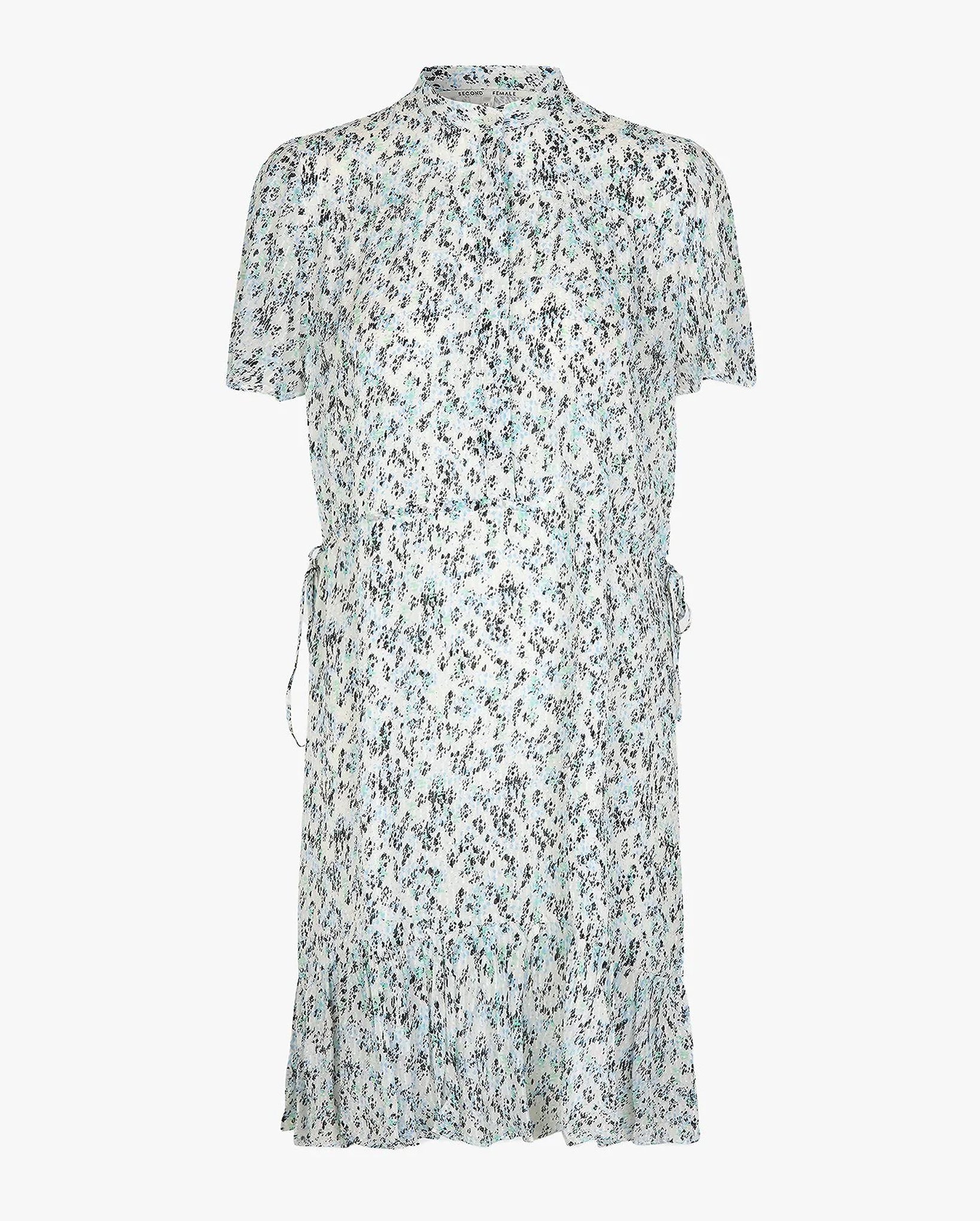 Elle Printed Dress (Alaskan Blue)