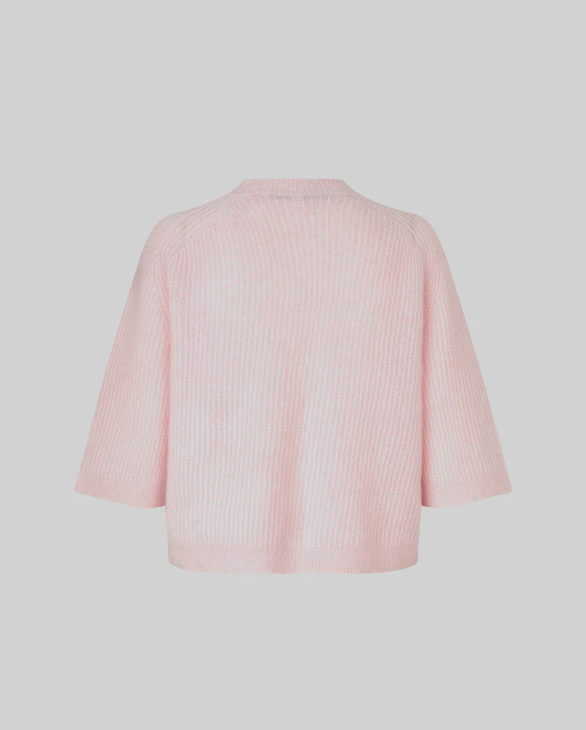 Andrea Knit Rib Cardigan (Crystal Pink)