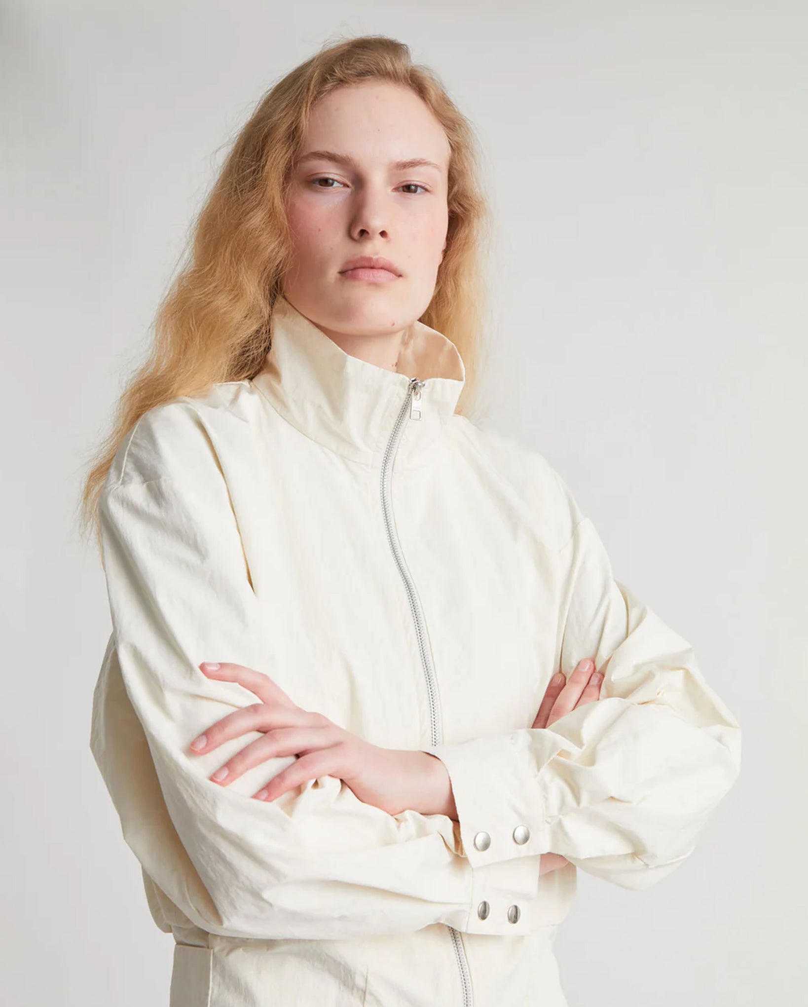 Bastian Bomber-Style Jacket (White)