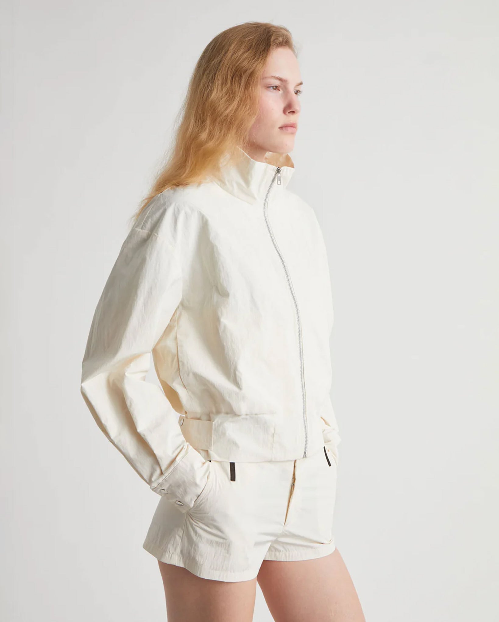 Bastian Bomber-Style Jacket (White)