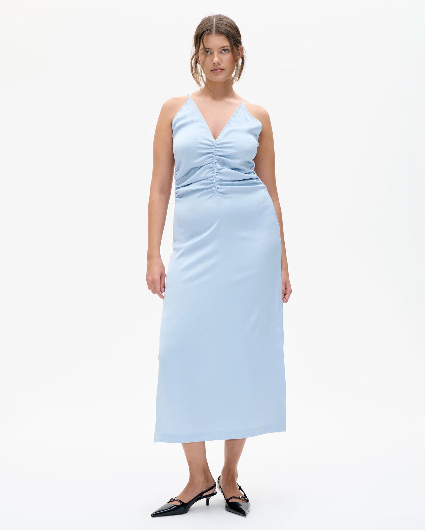 Atalia Dress (Subdued Blue)