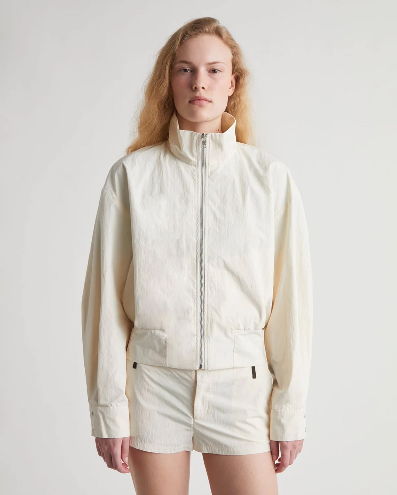 Bastian Bomber-Style Jacket (White)