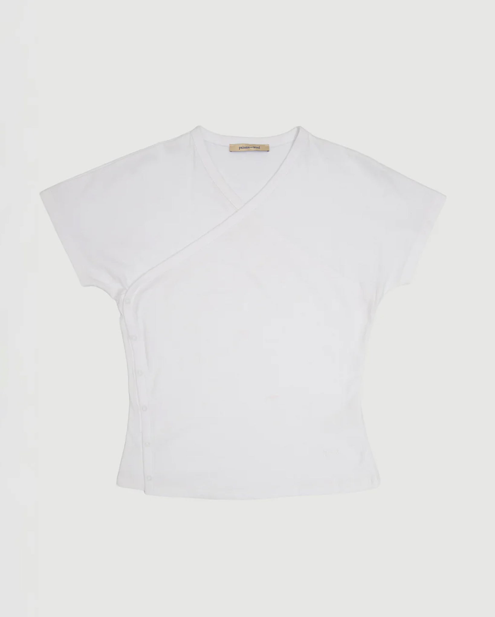 Olimpia Crossed Raglan Top (White)