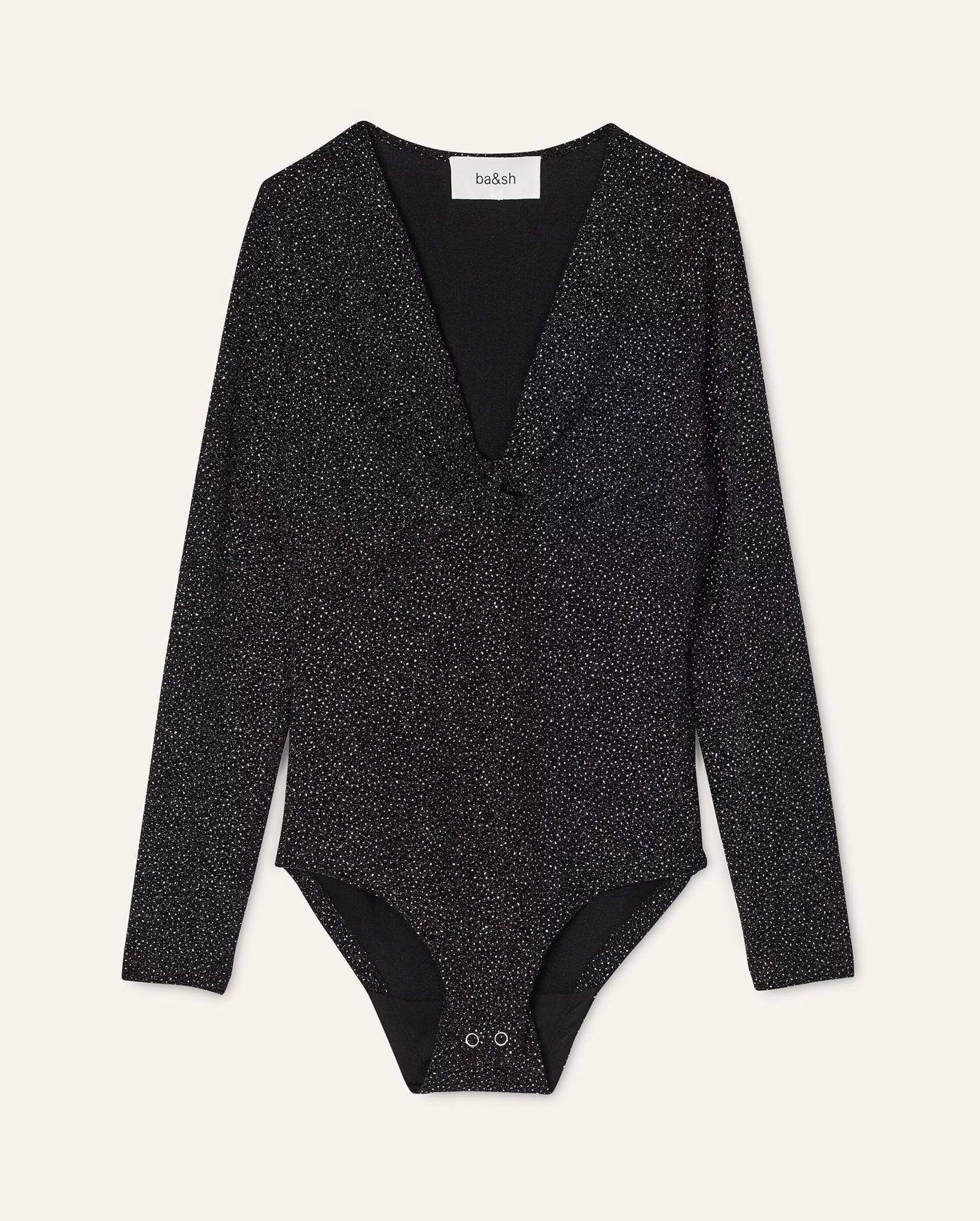 Basile Glitter Bodysuit (Black)