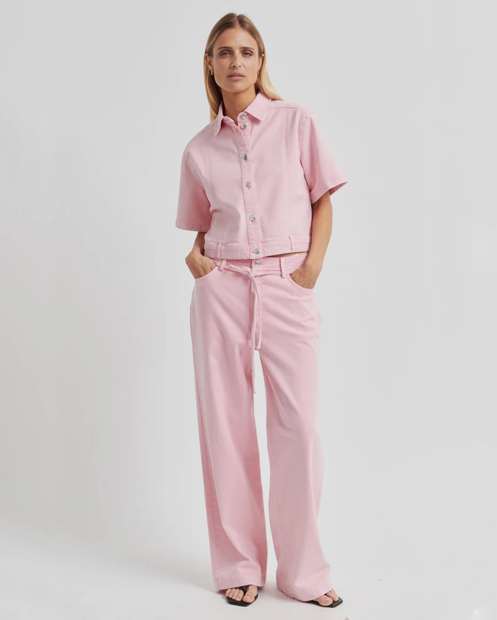 Isella Denim Shirt (Pale Lilac)