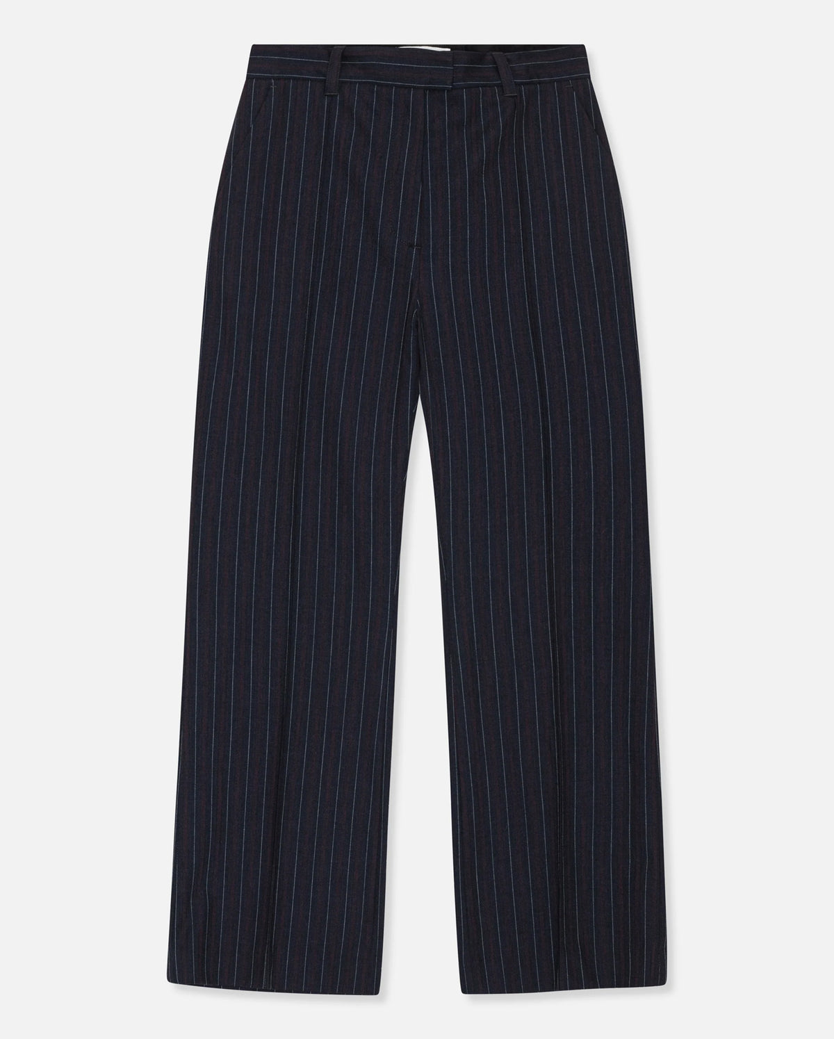 Noemie Trousers (Navy Subtle Stripe)