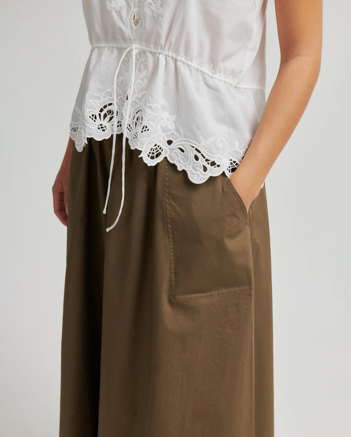 Alisa Drawstring Skirt (Canteen)