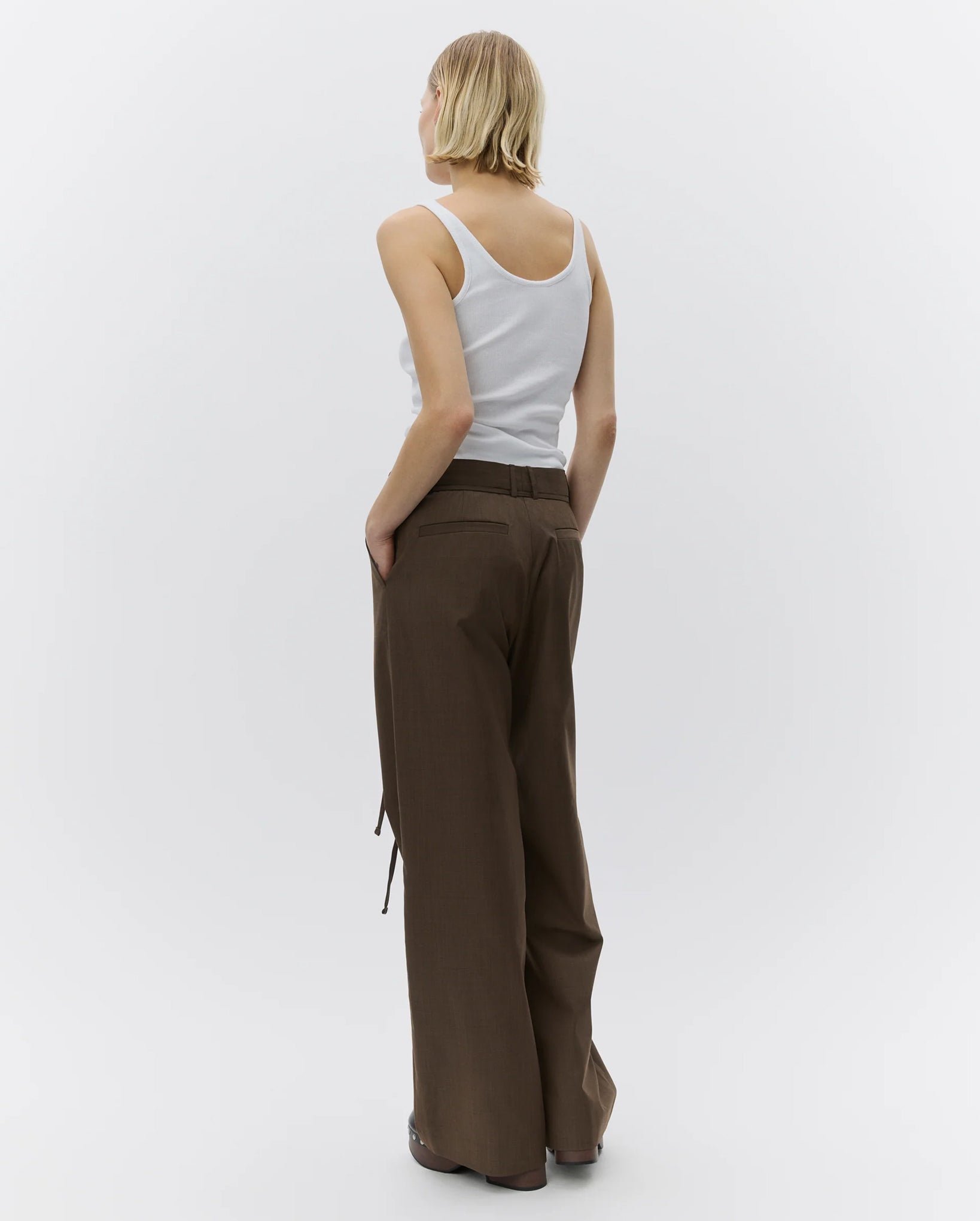 Pam Classic Suiting Pants (Wren Melange)
