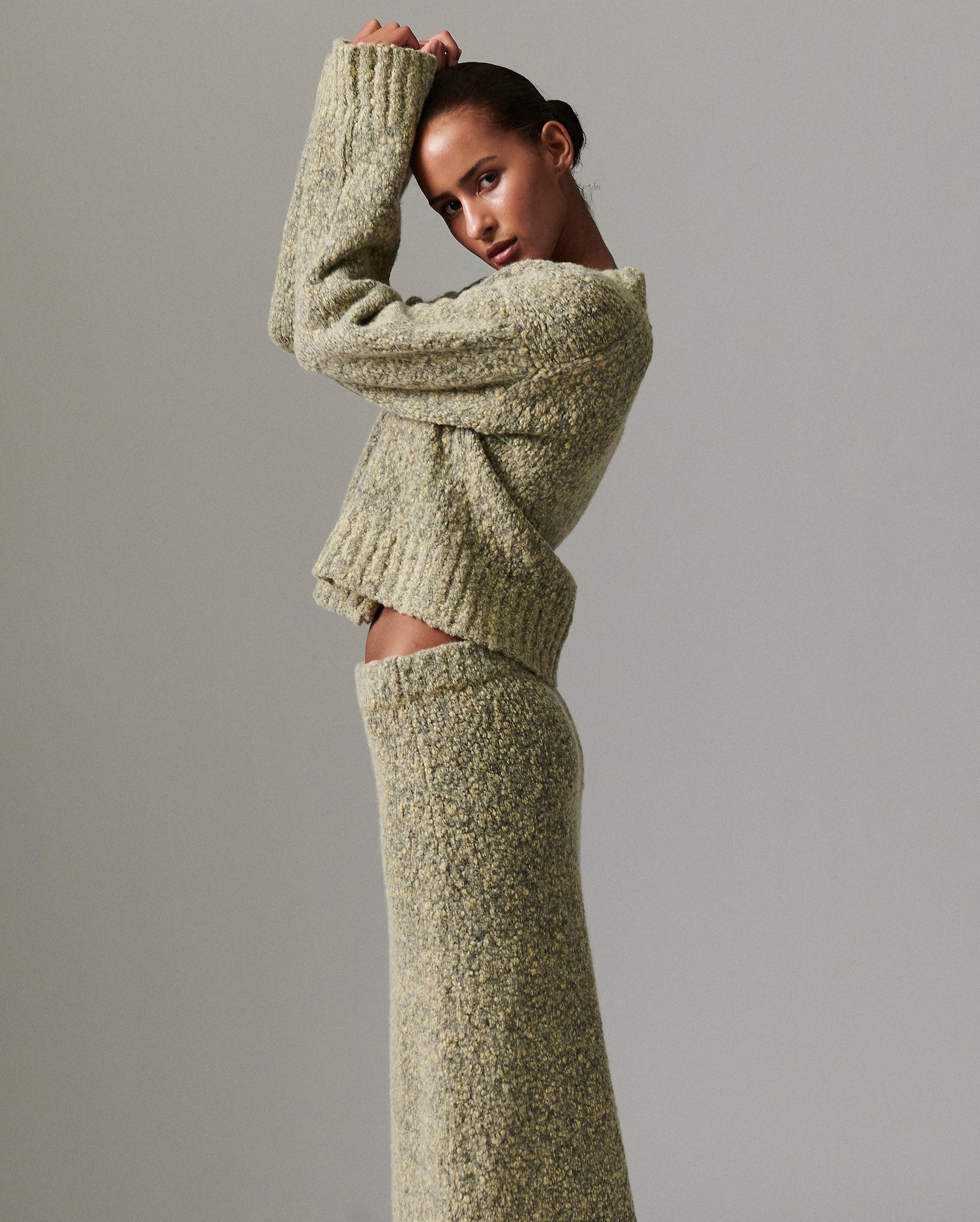 Conor Melange Cardigan (Capers Melange)