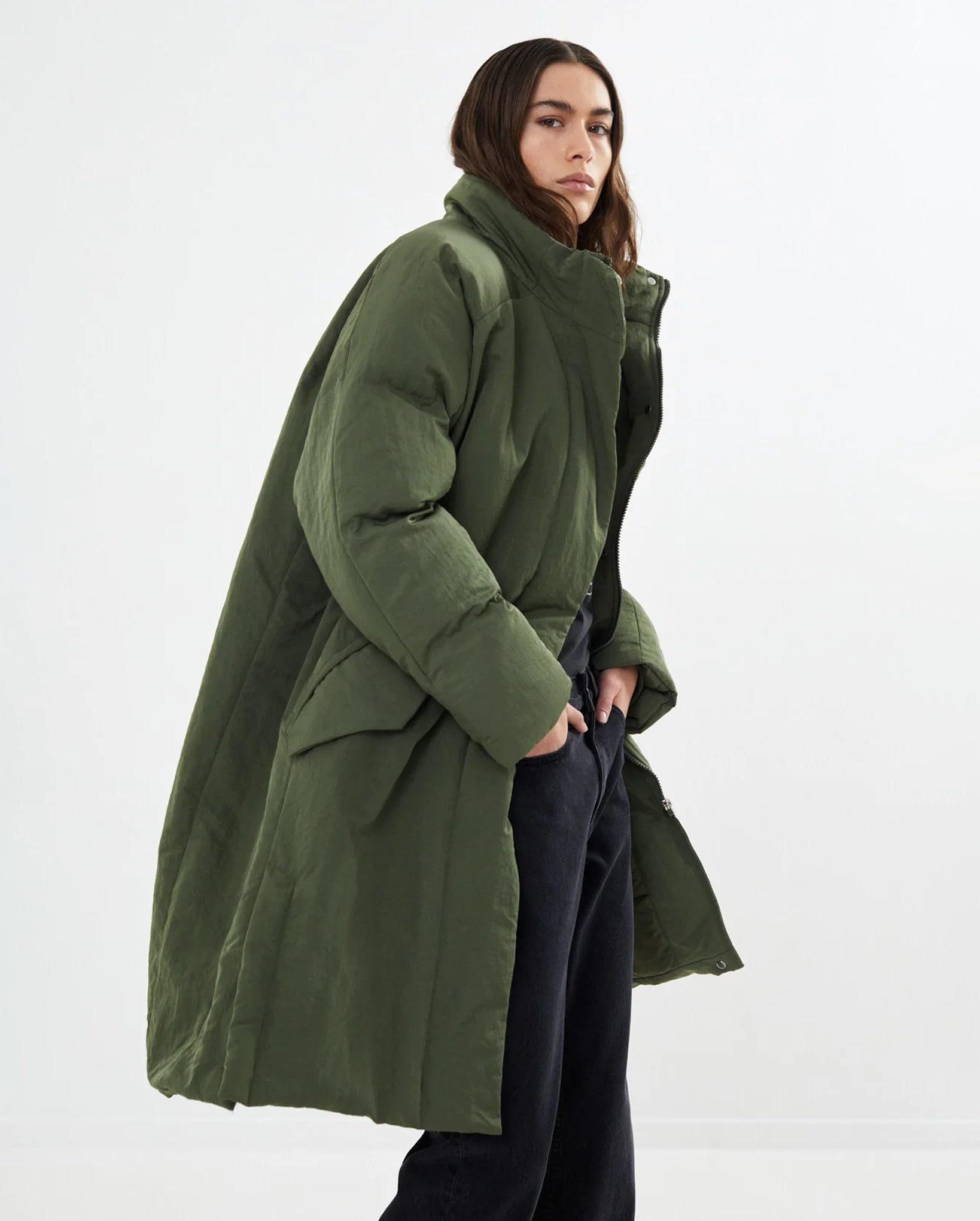 Kismet Bolstered Coat (Army)