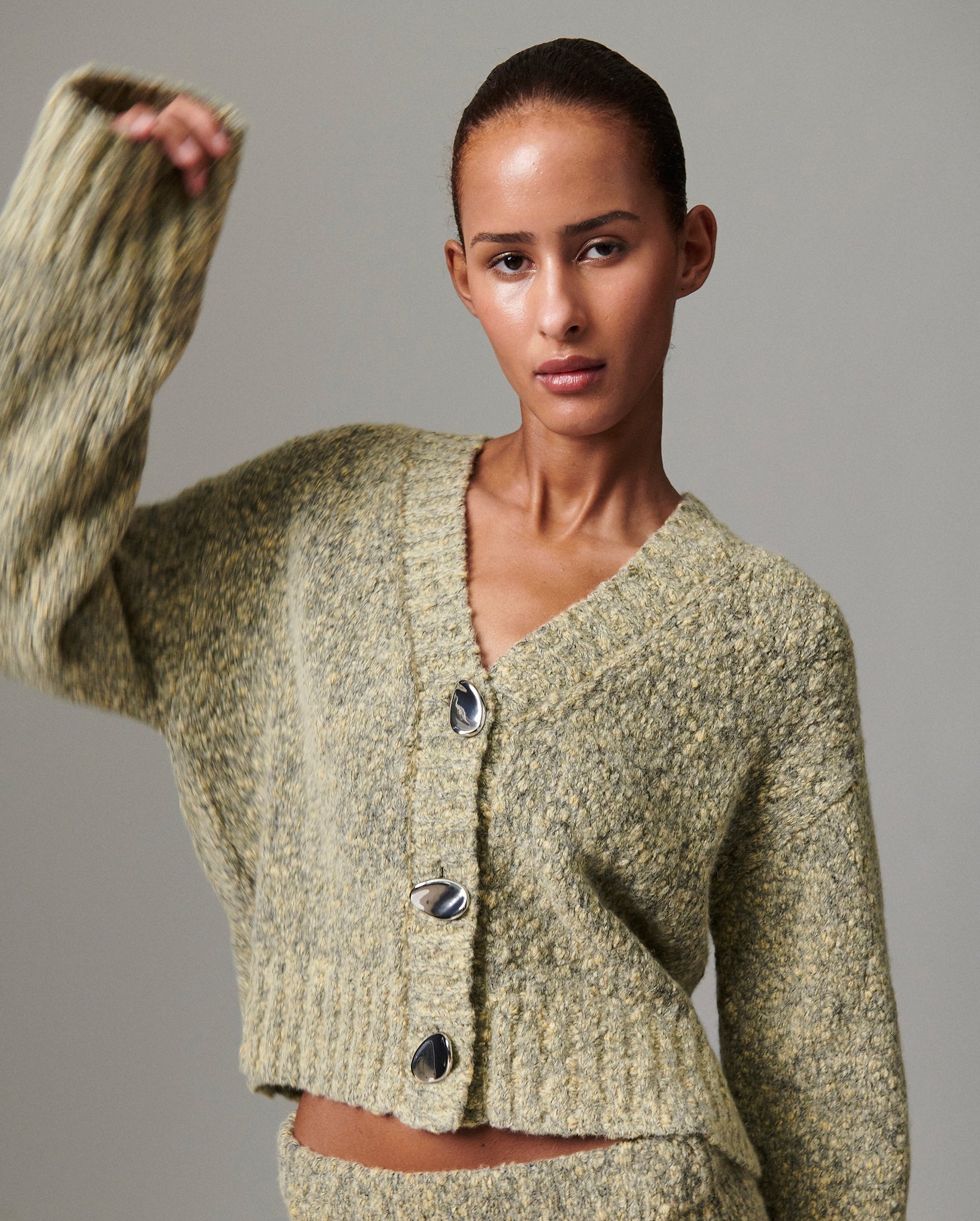 Conor Melange Cardigan (Capers Melange)