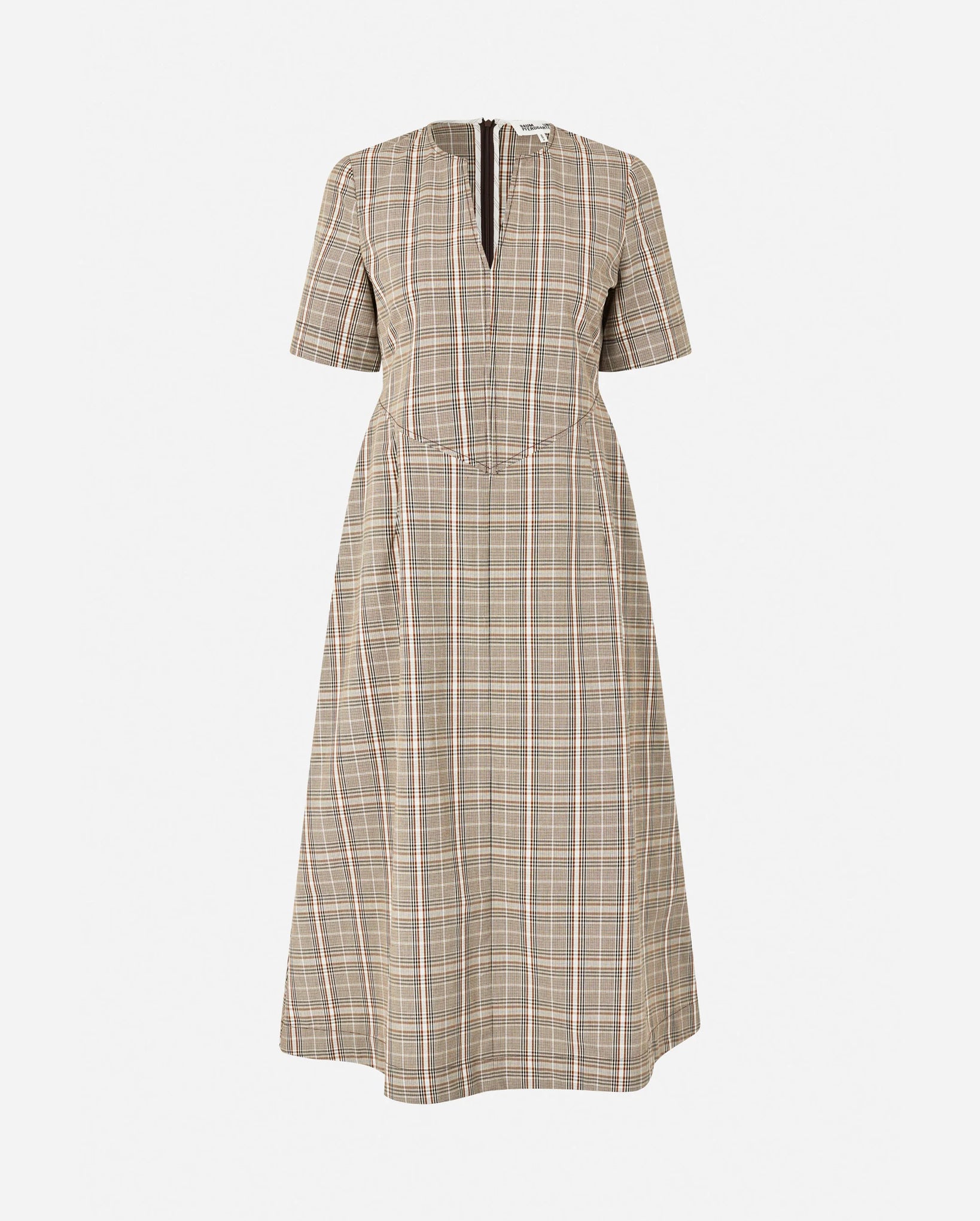 Avia Dress (Brown Mini Check)