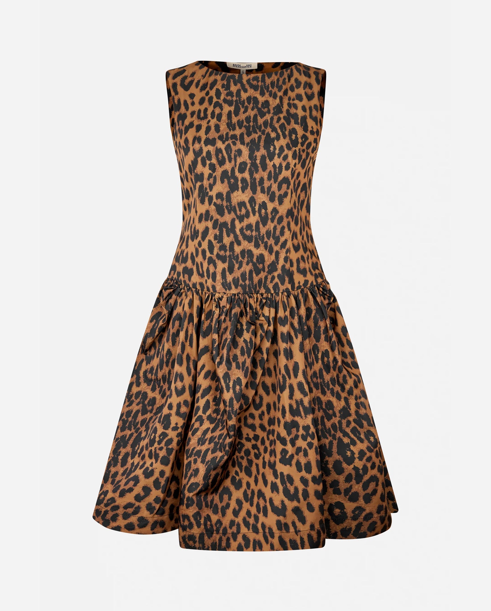 Aneva Dress (Dark Brown Leopard)