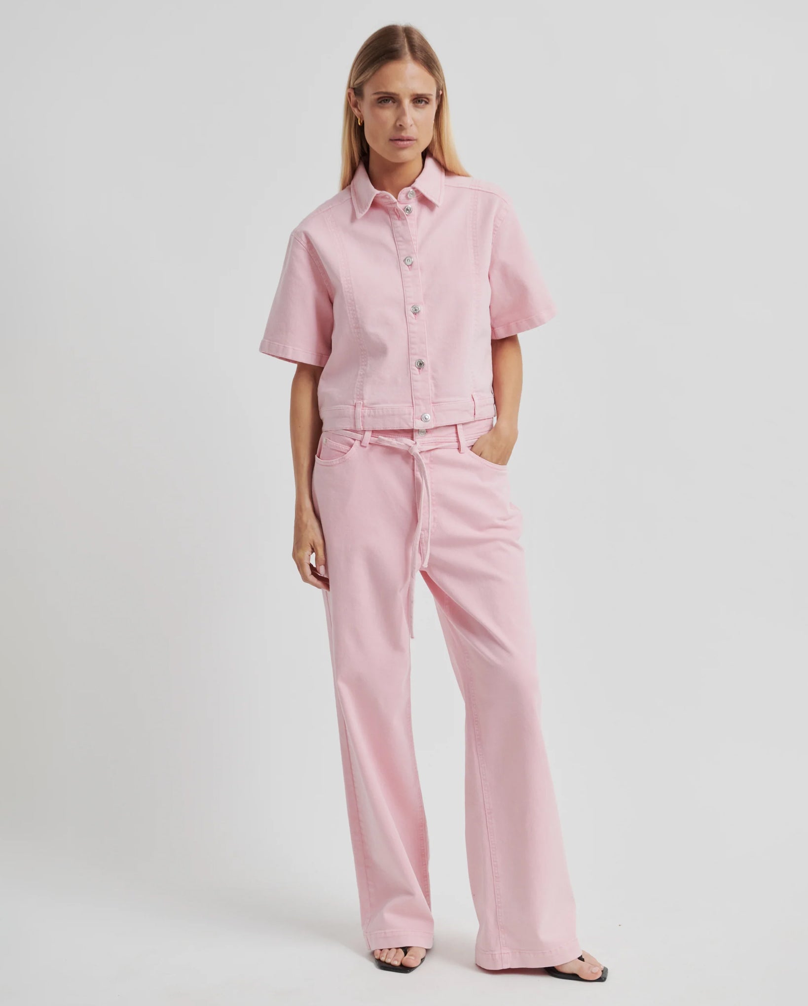 Isella Denim Jeans (Pale Lilac)