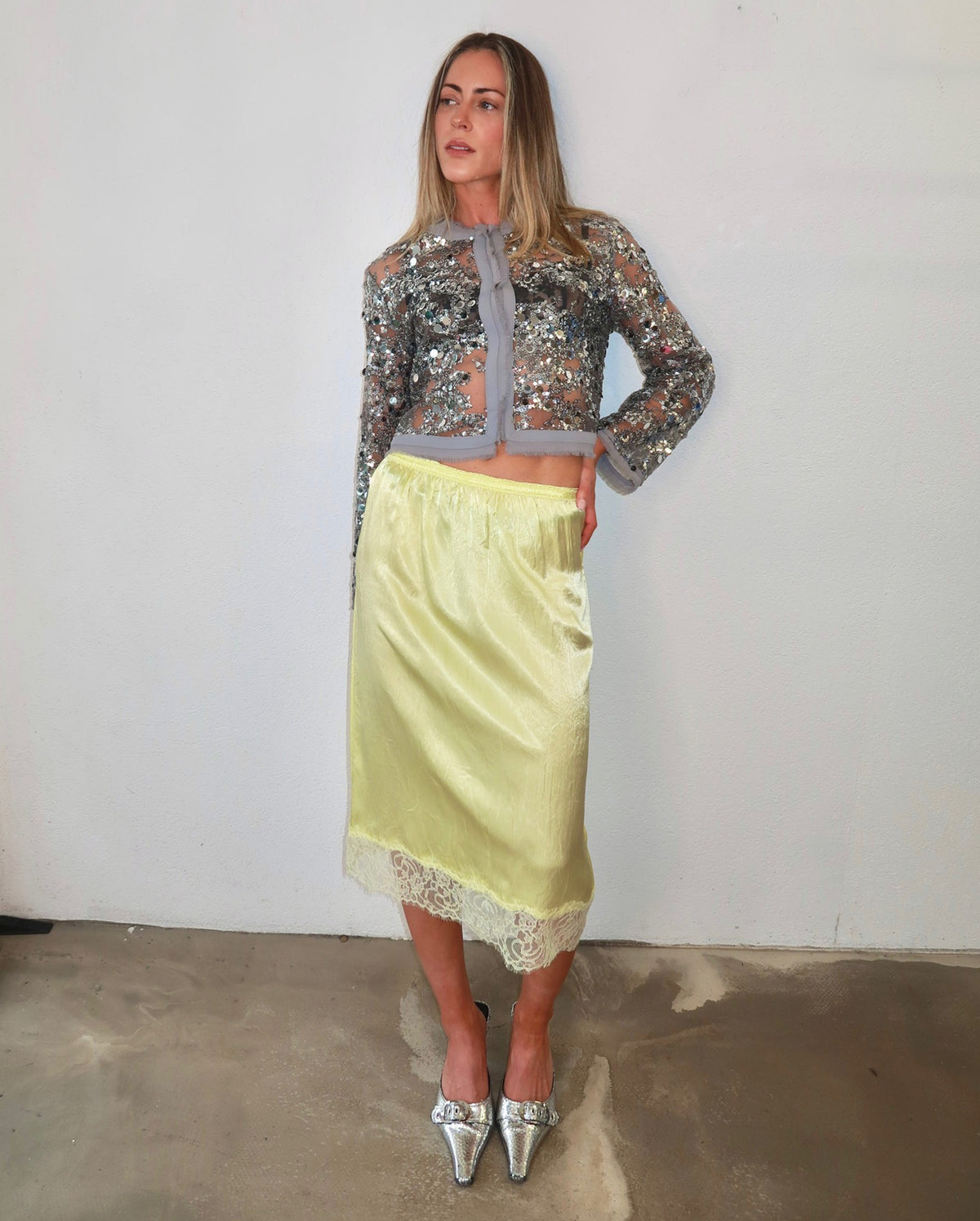 Alice Midi Skirt (Yellow)