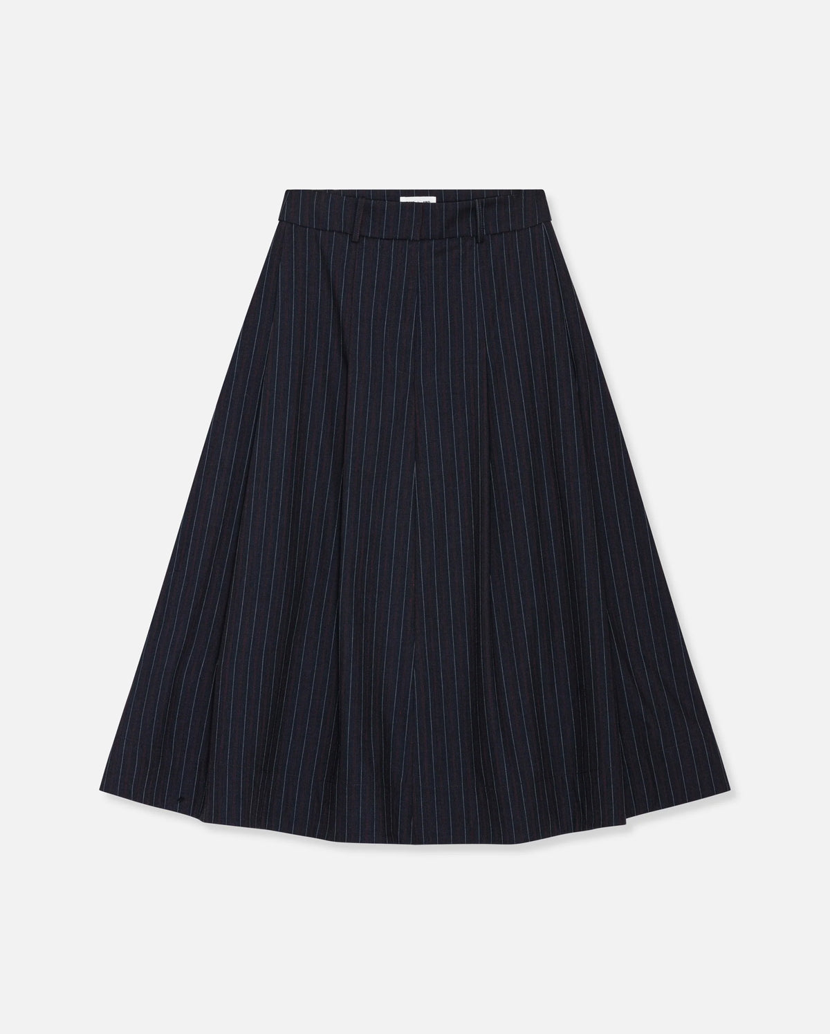 Sabrina Skirt (Navy Subtle Stripe)