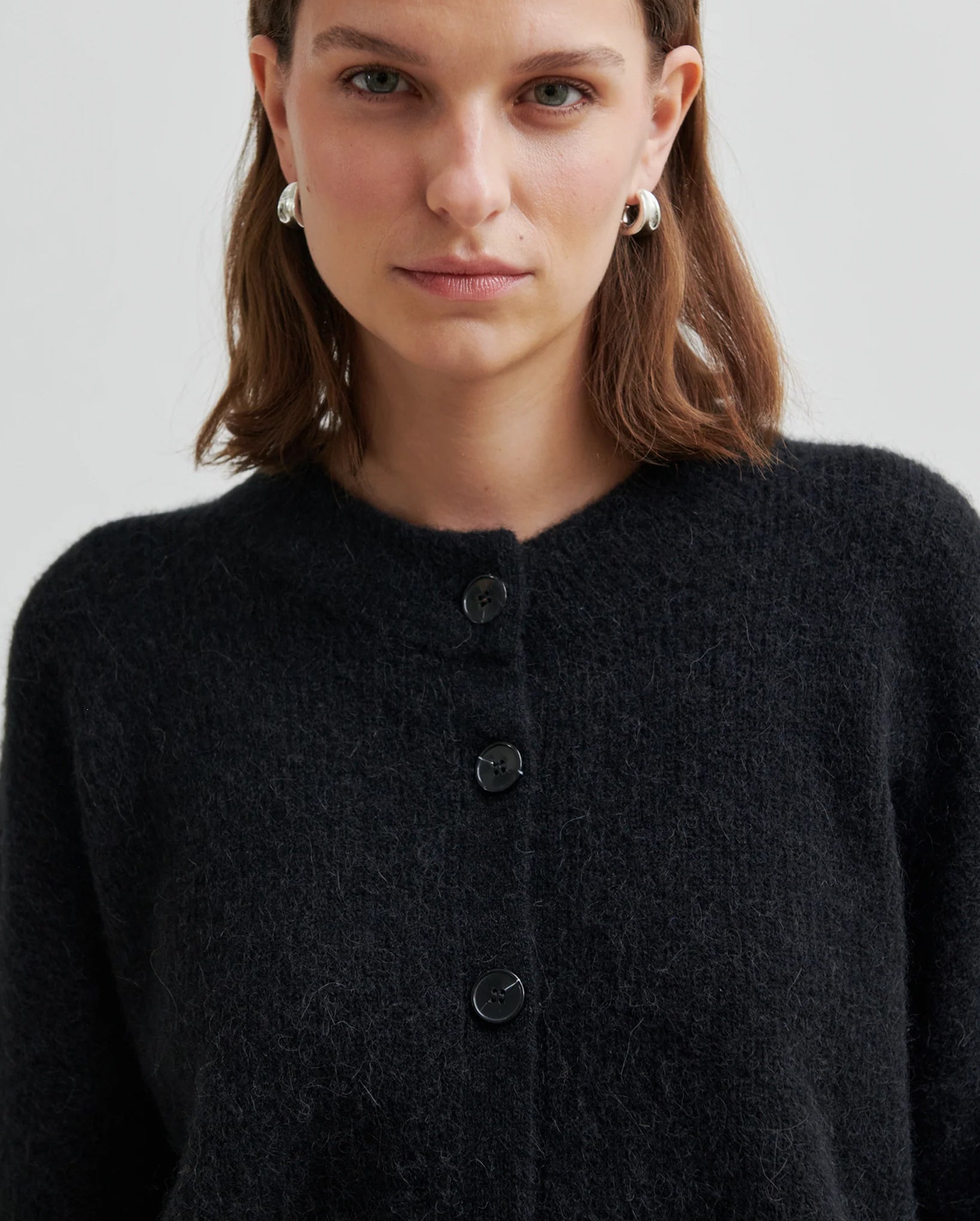Gabby Knit Cardigan (Black Sand)