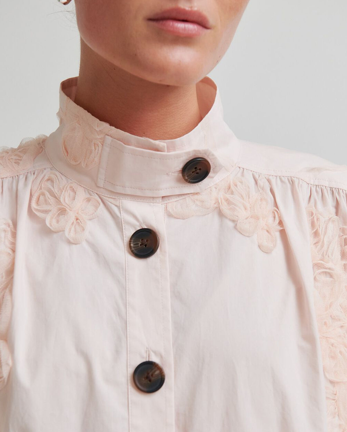 Ashley Funnel Neck Jacket (Crystal Pink)