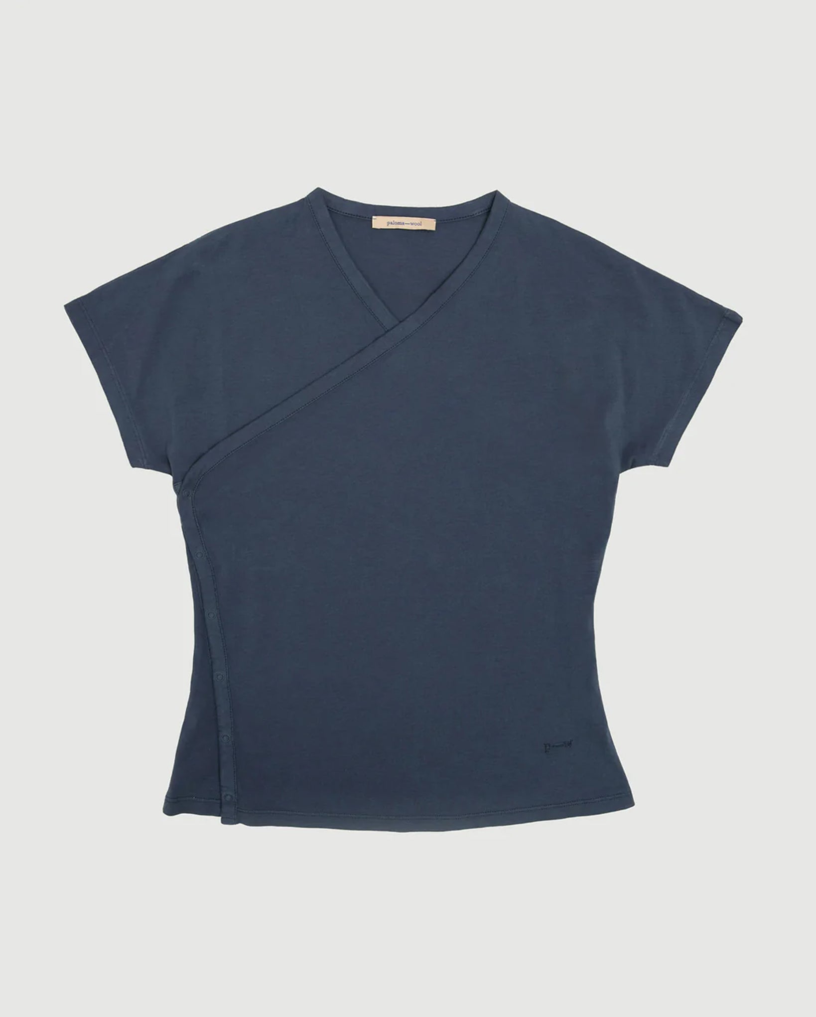 Olimpia Crossed Raglan Top (Blue)