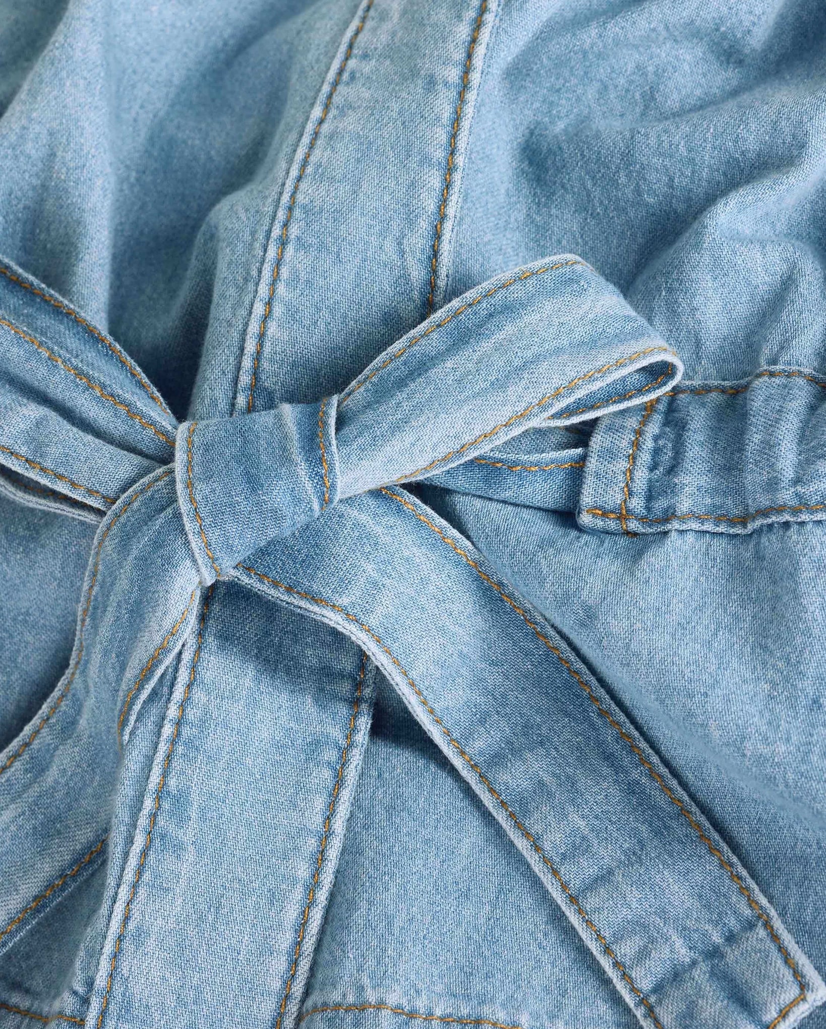 Lavina Long-Sleeved Top (Light Used Blue)