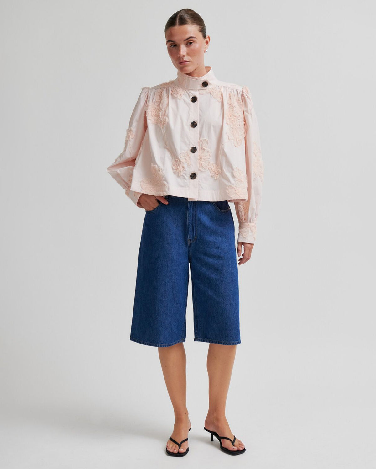 Ashley Funnel Neck Jacket (Crystal Pink)