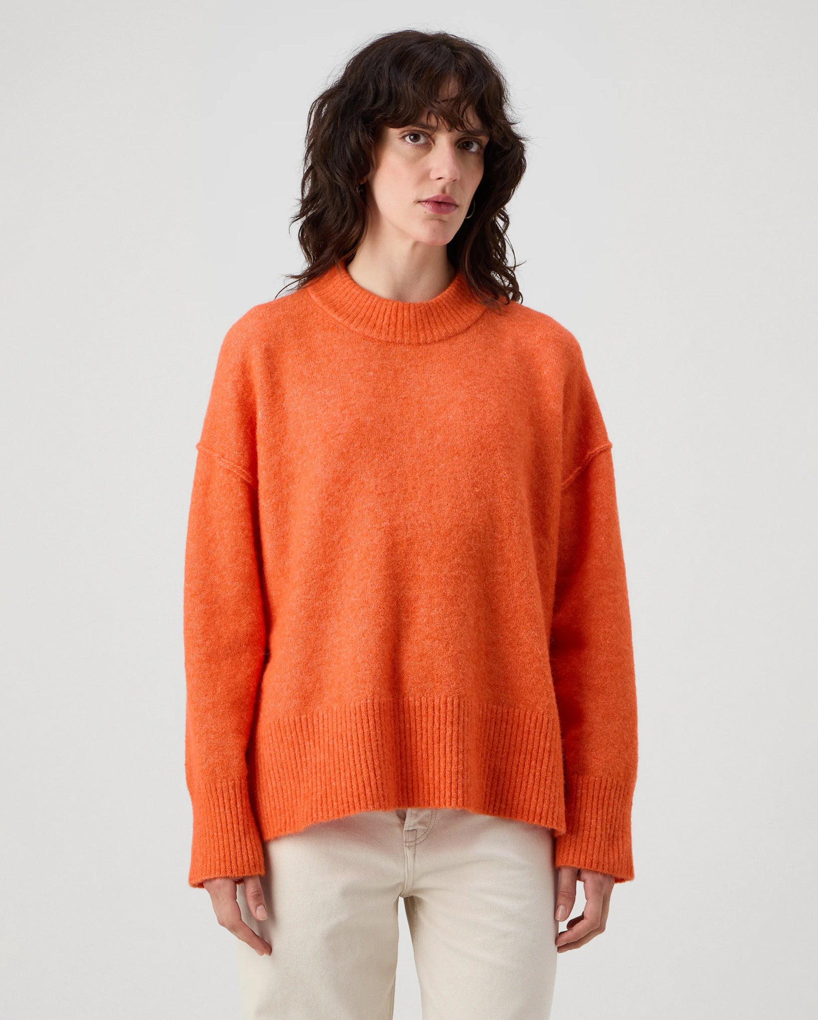 Josie Cozy Days Rd Pullover (Persimmon Orange)