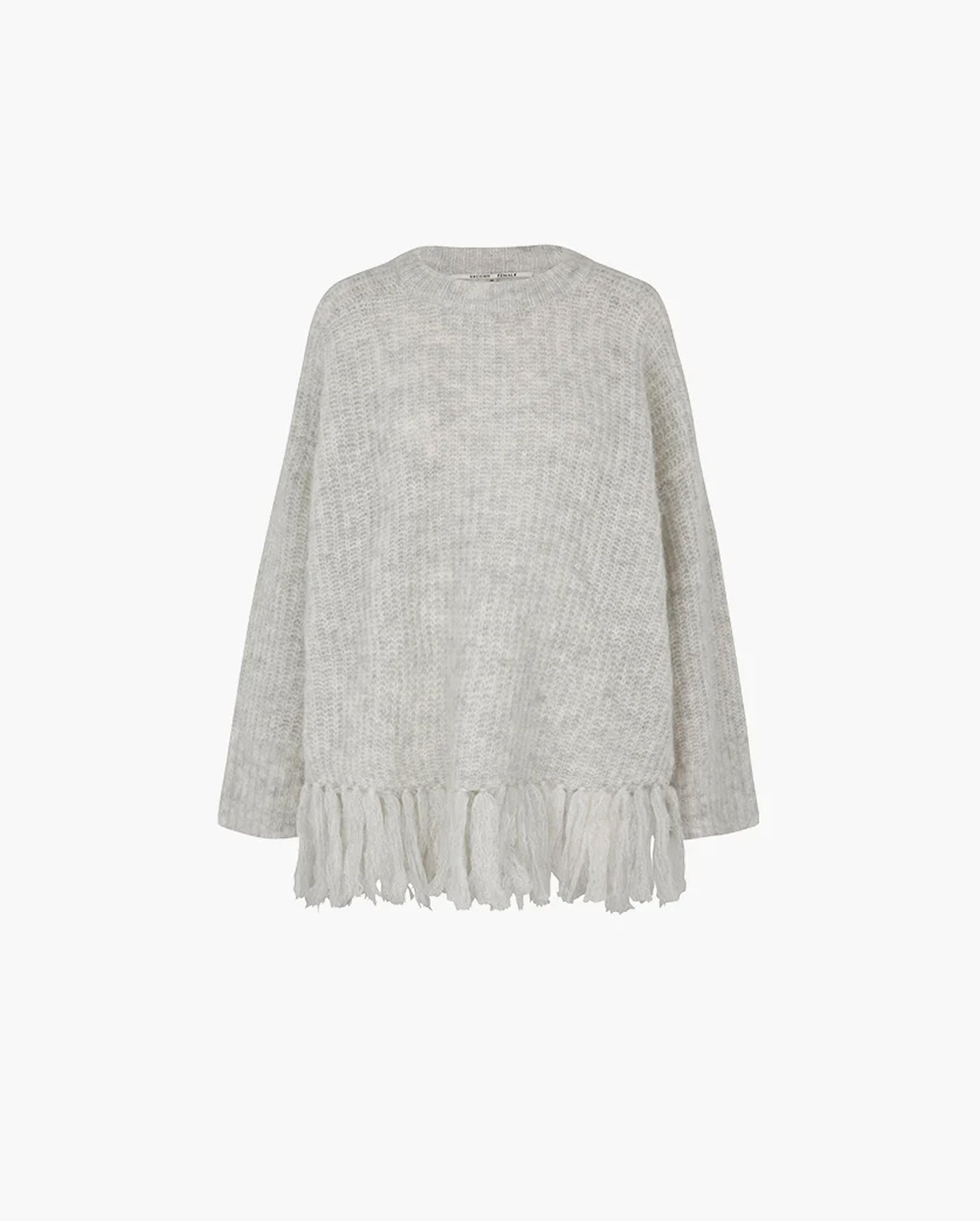 Caroa O-Neck Knit (Grey Melange)