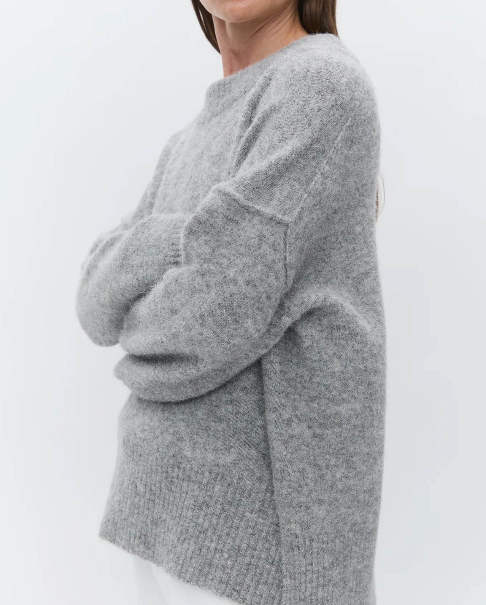 Josie Cozy Days Rd Pullover (Grey Melange)