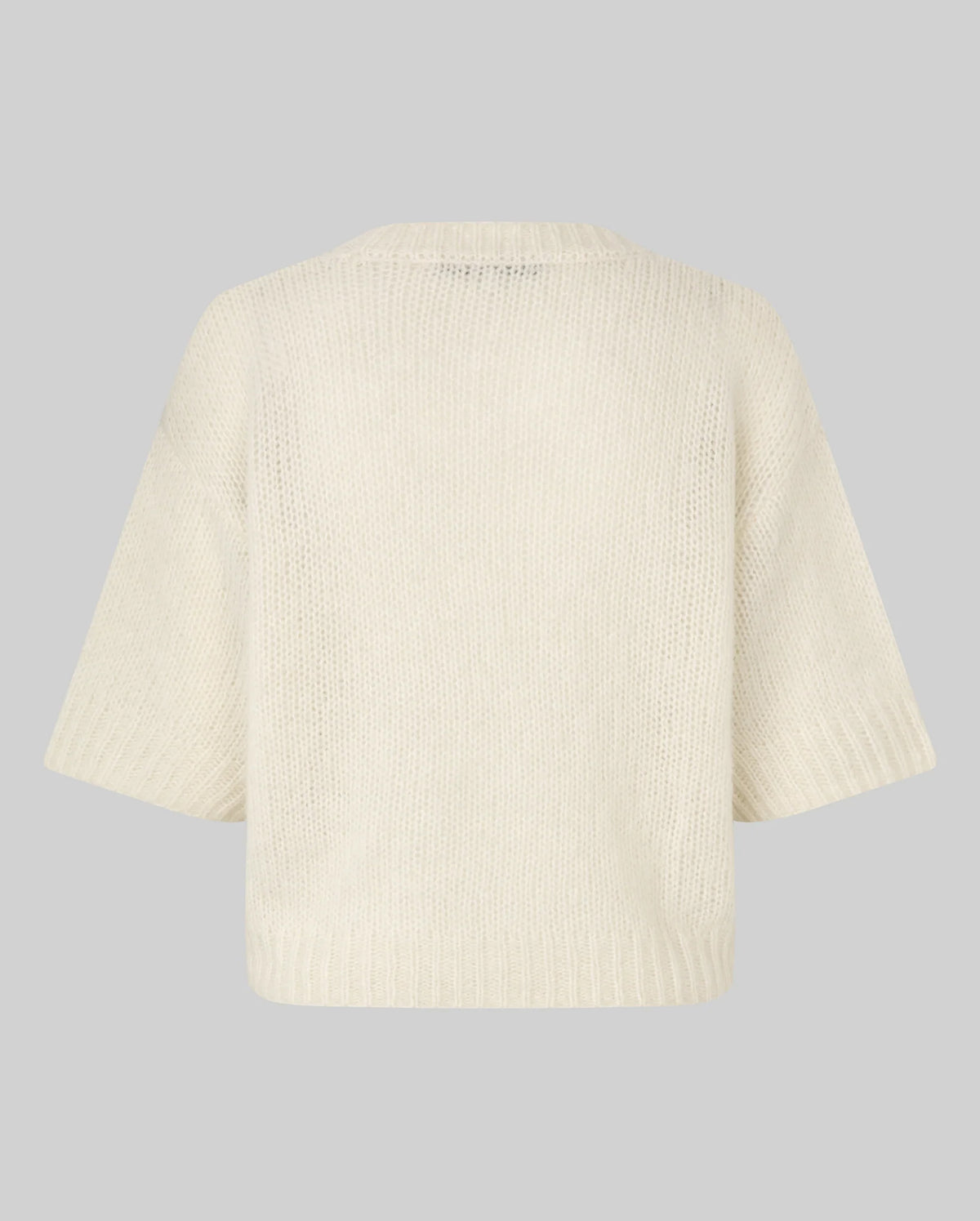 Silia Knit SS O-Neck (Eggnog)