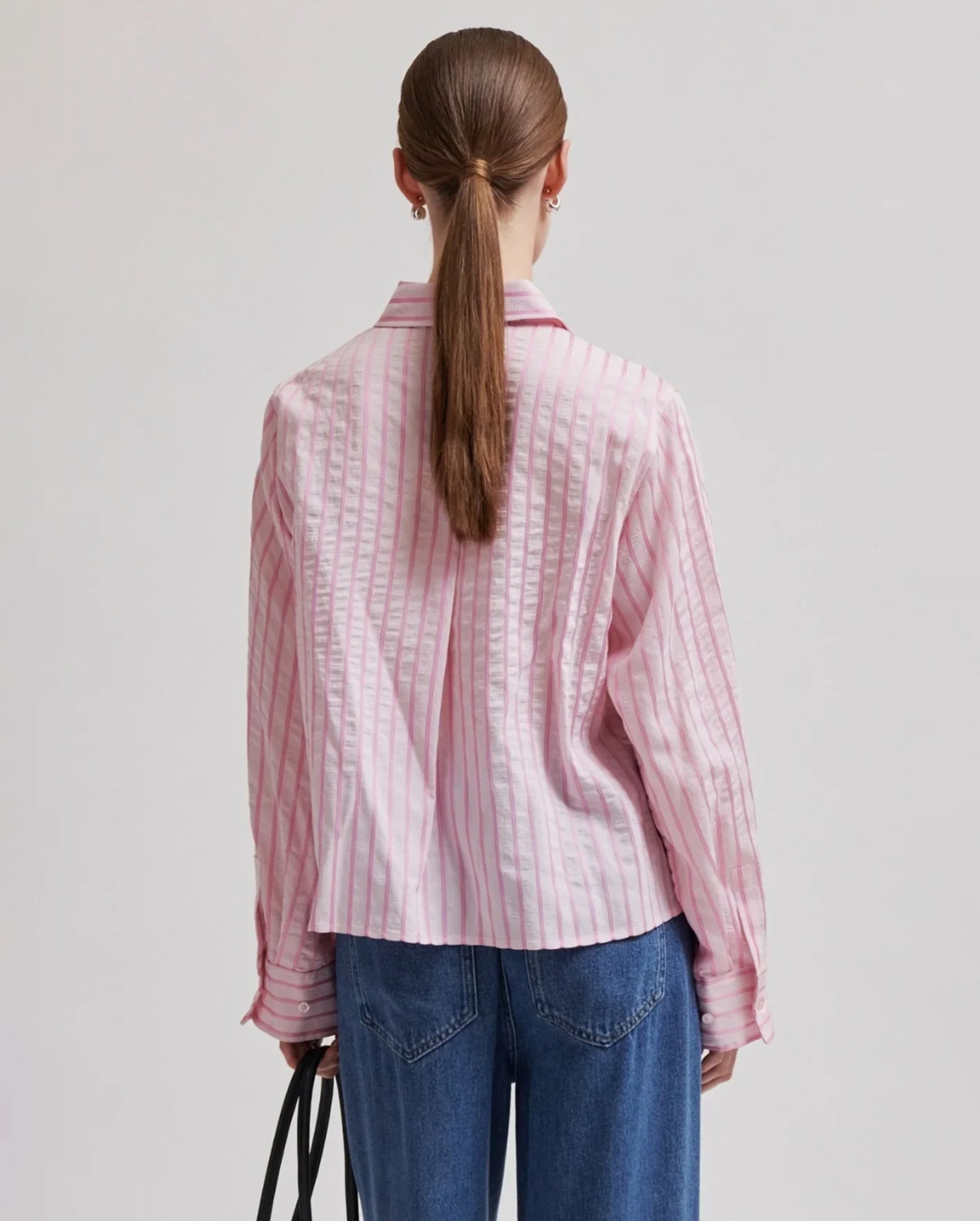 Syracuse Stripe Shirt (Pale Lilac)