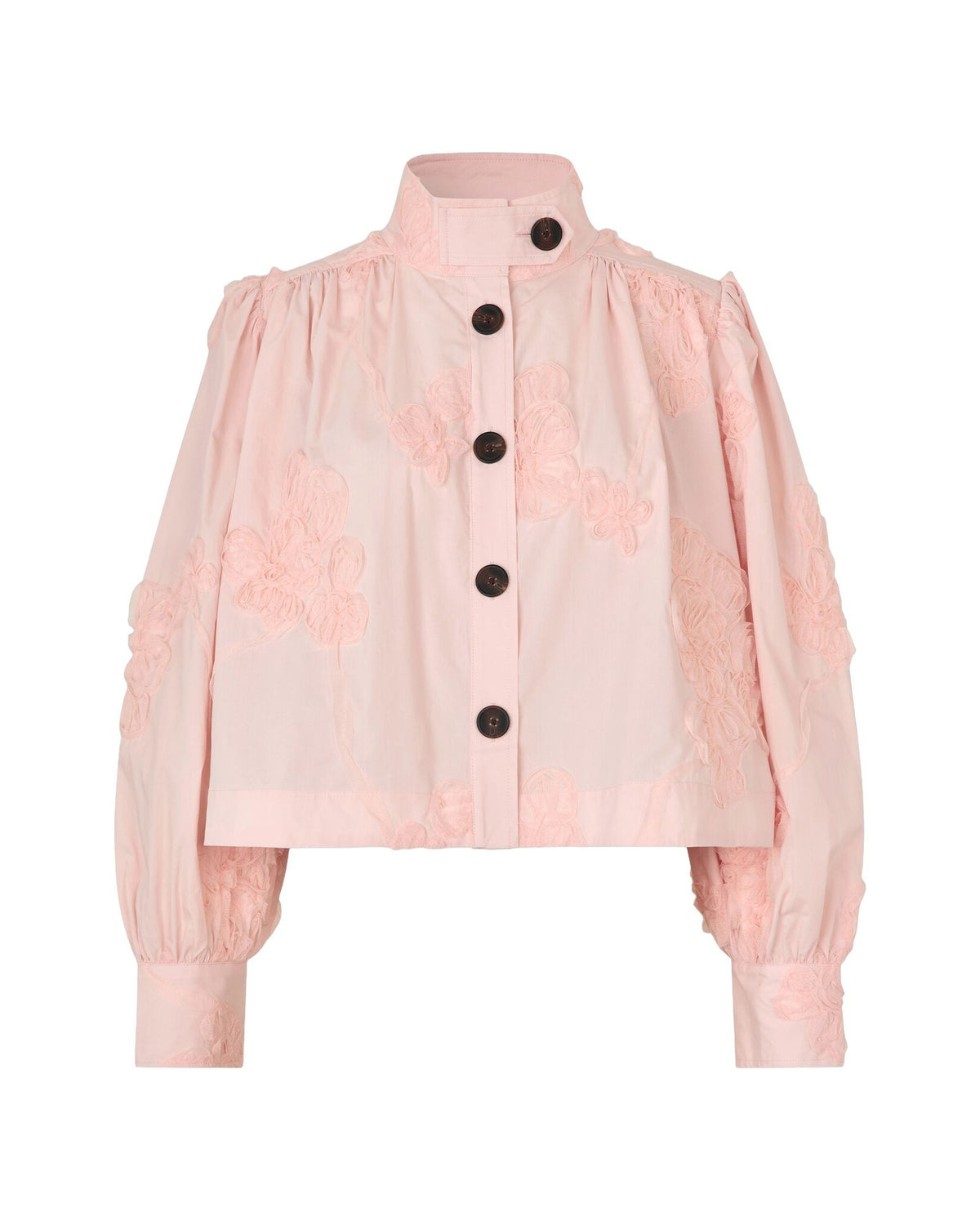 Ashley Funnel Neck Jacket (Crystal Pink)