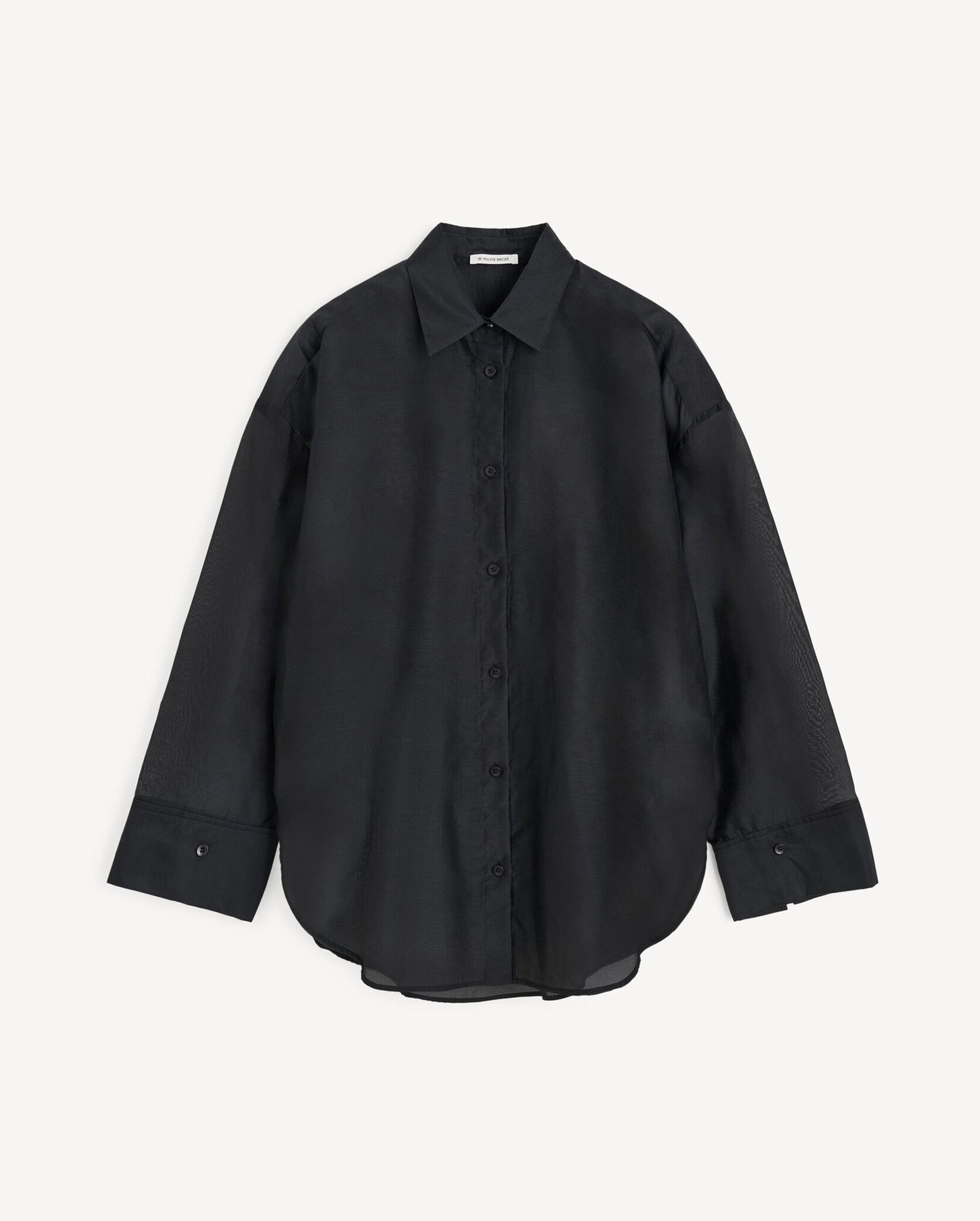 Derris Silk Organza Shirt (Black)