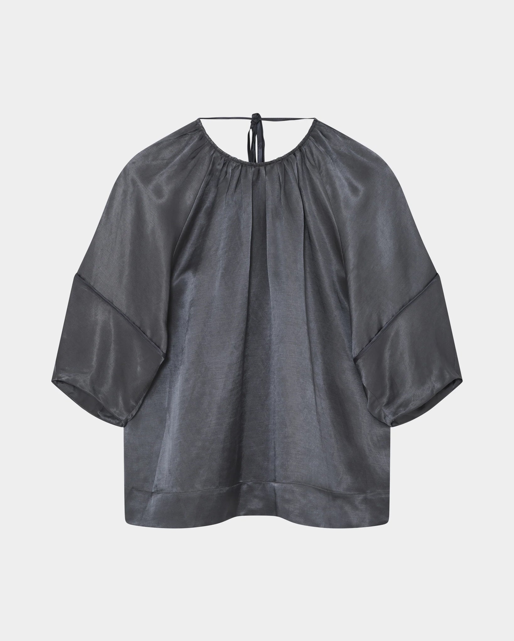 Skyler High Shine Blend Top (Ebony)