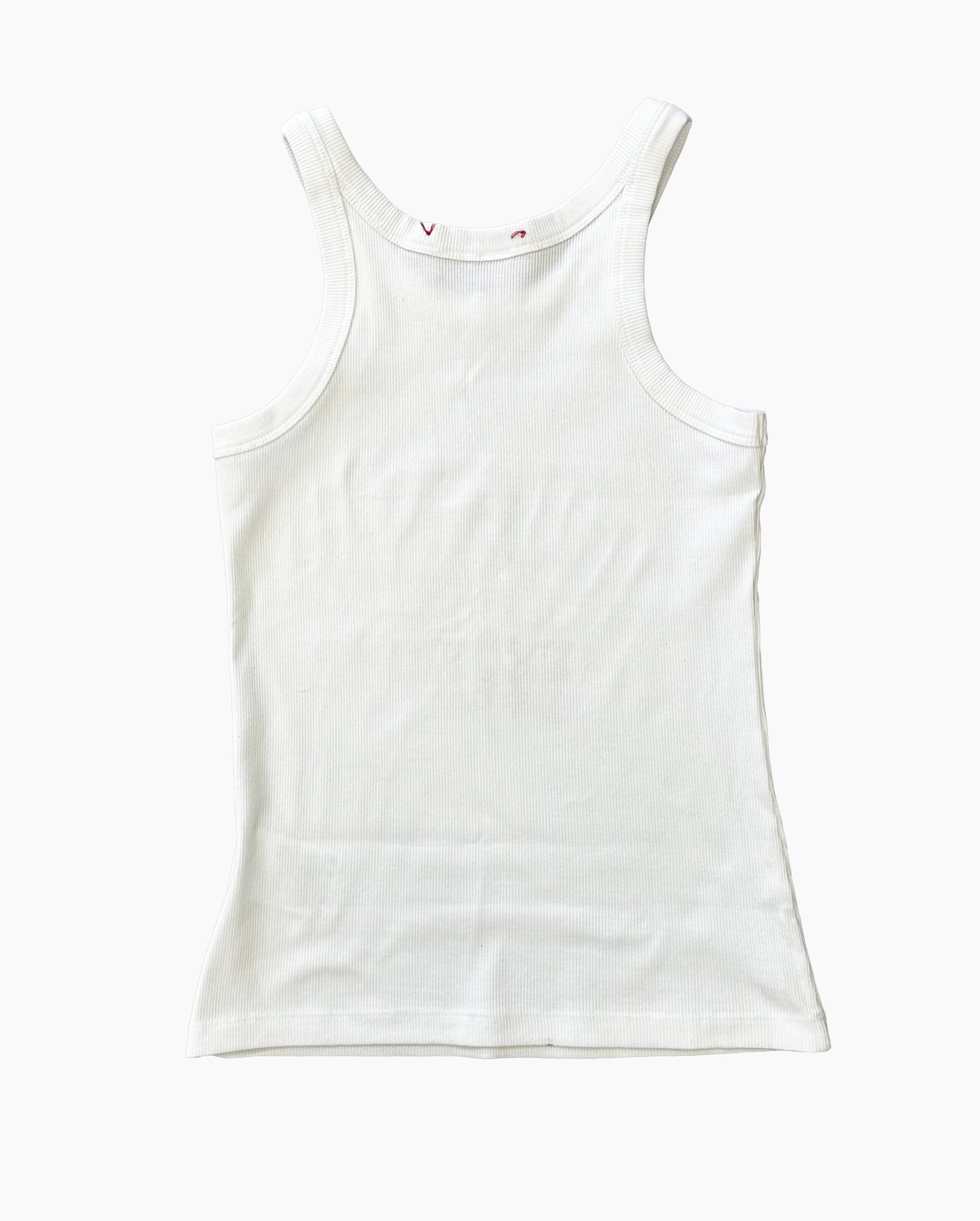 Cowgirl Ribbed Tank Top (White)