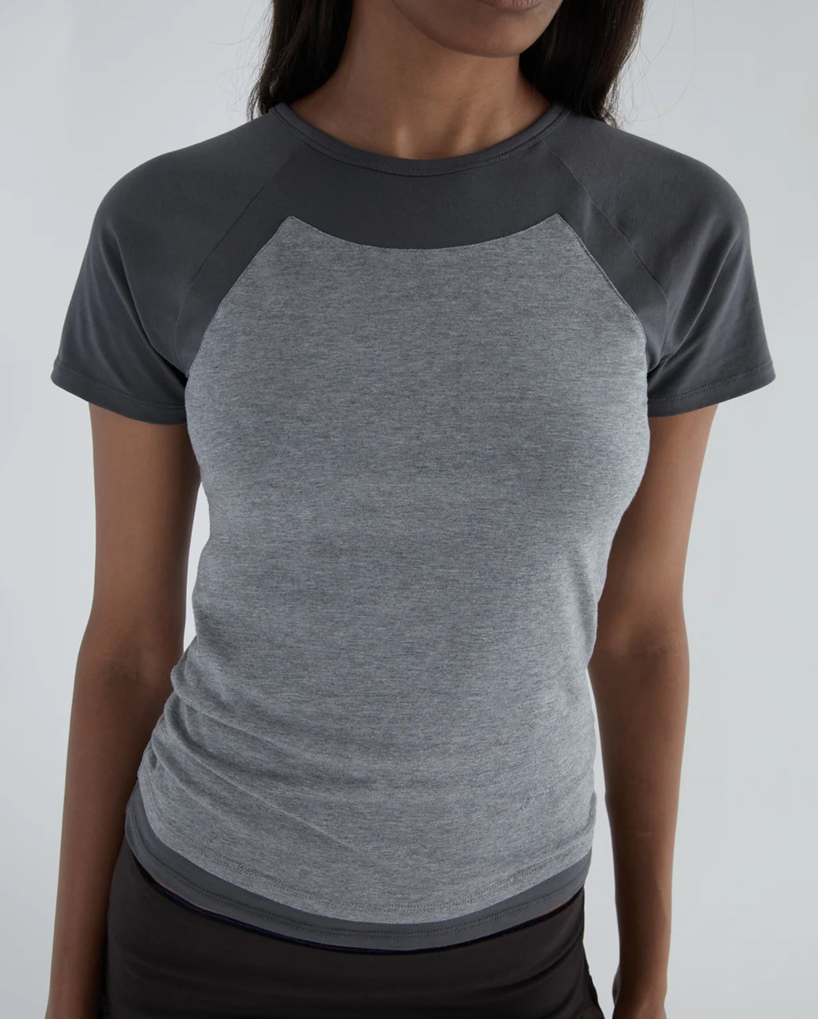 Puka Stretchy Raglan T-Shirt (Grey)