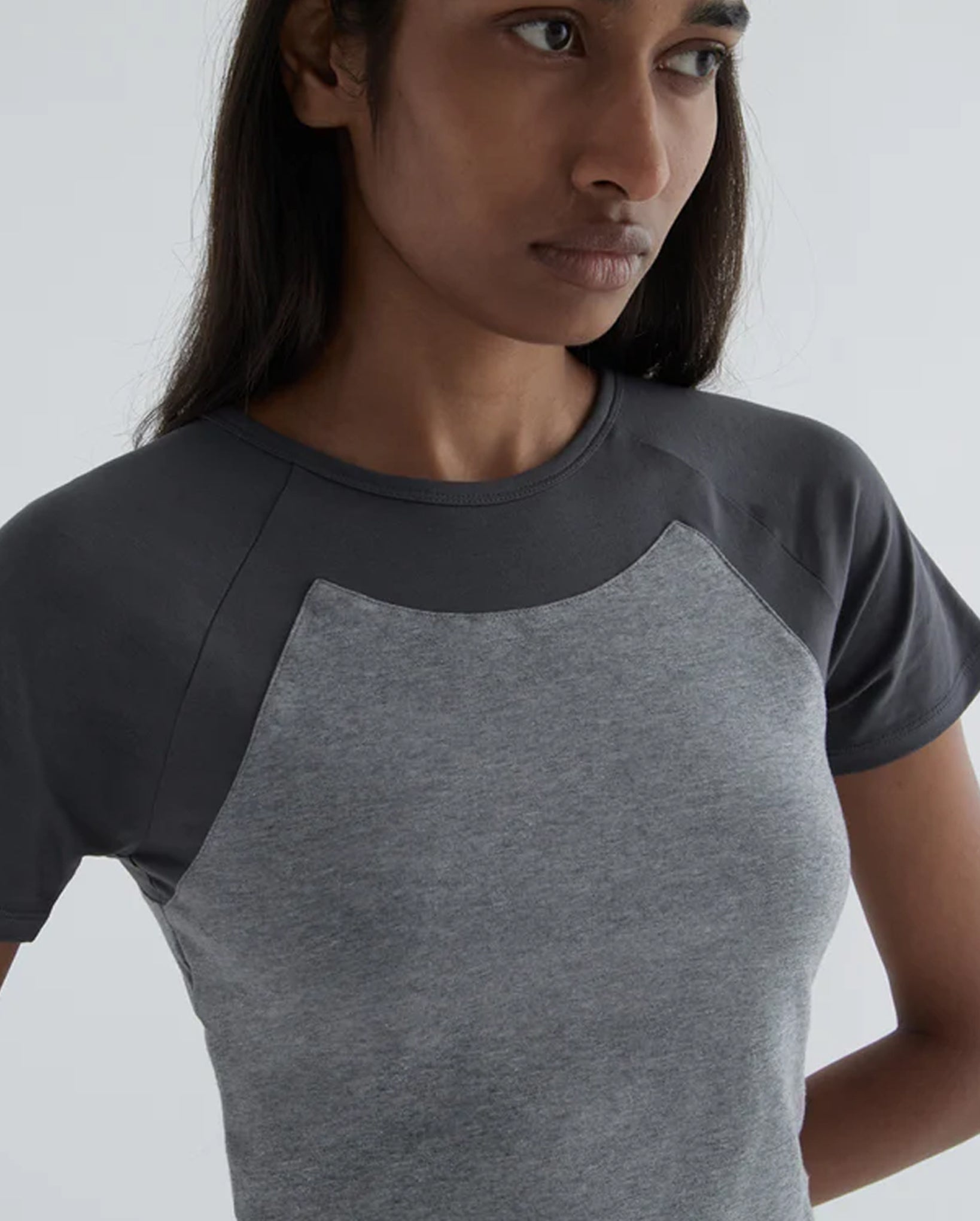 Puka Stretchy Raglan T-Shirt (Grey)