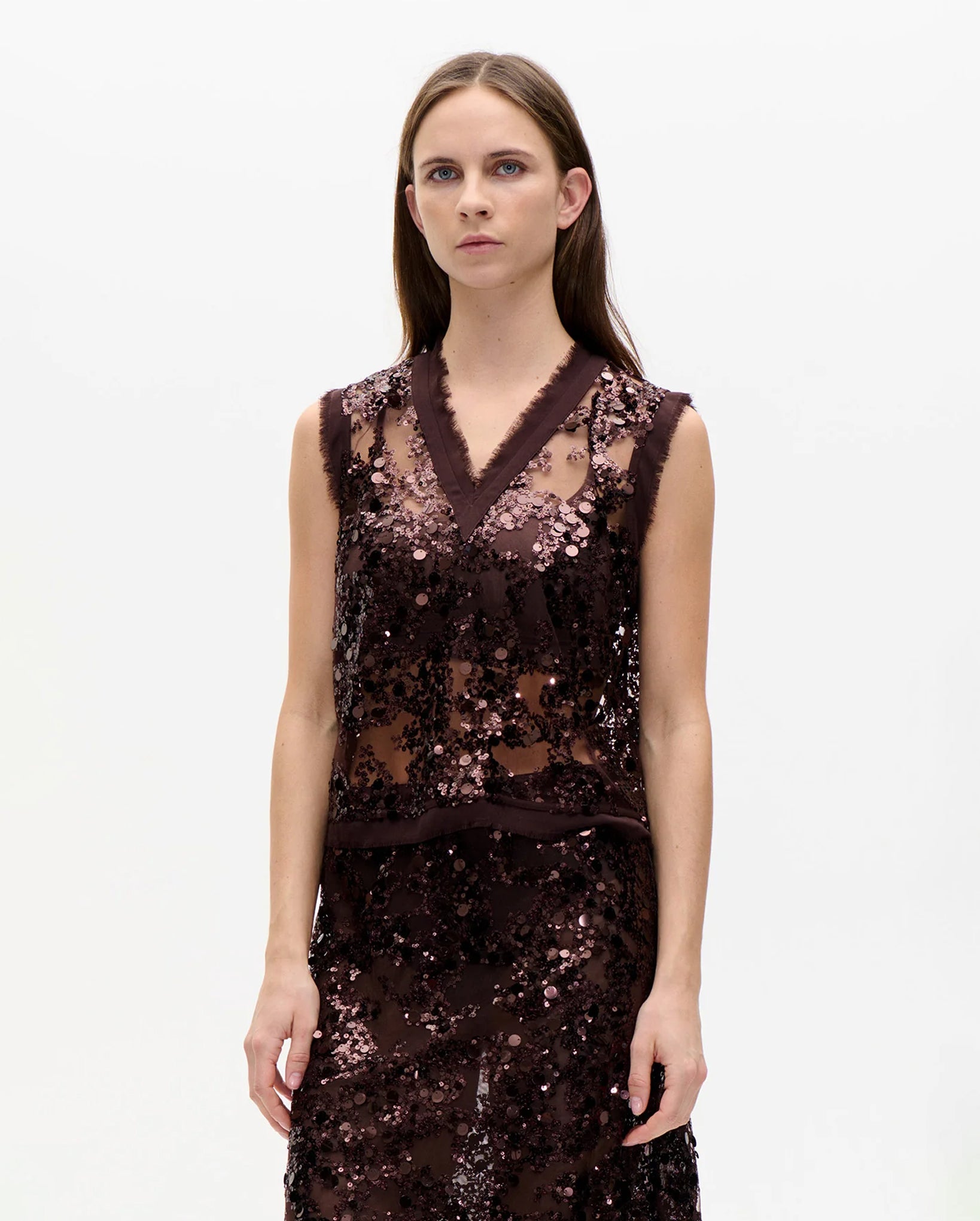 Manire Blouse (Coffee Brown Brow)