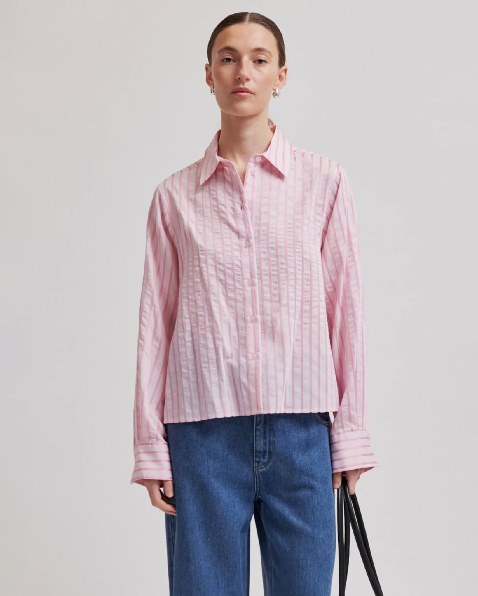 Syracuse Stripe Shirt (Pale Lilac)