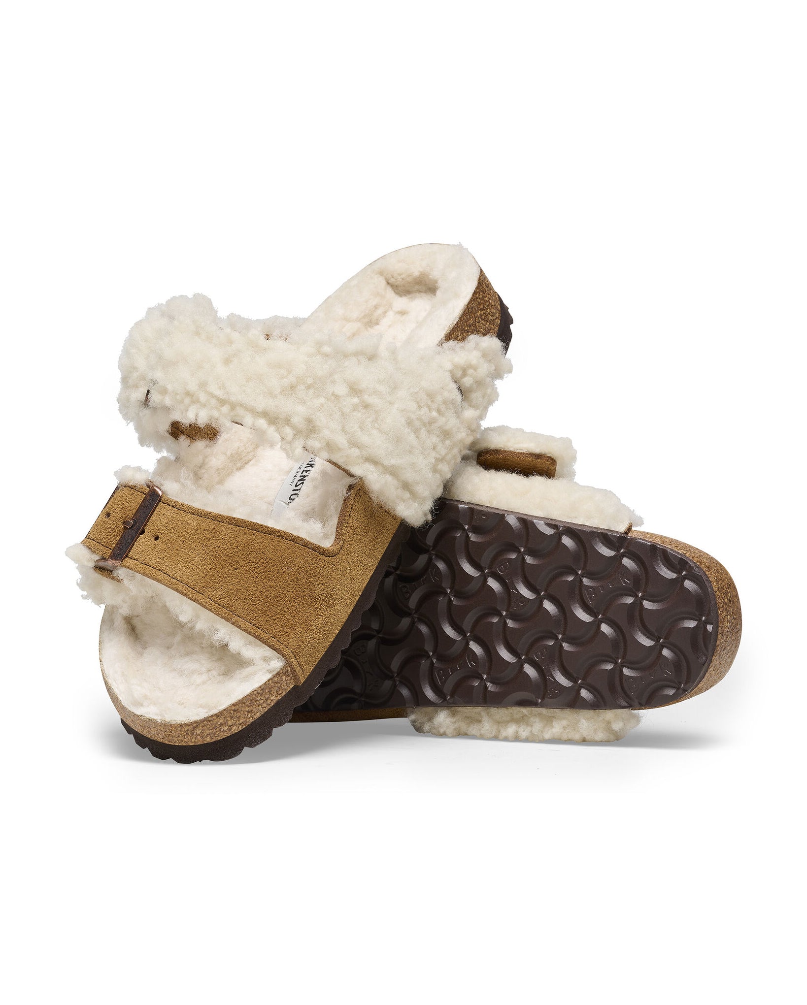 Arizona Shearling Teddy Split Suede Leather (Mink)