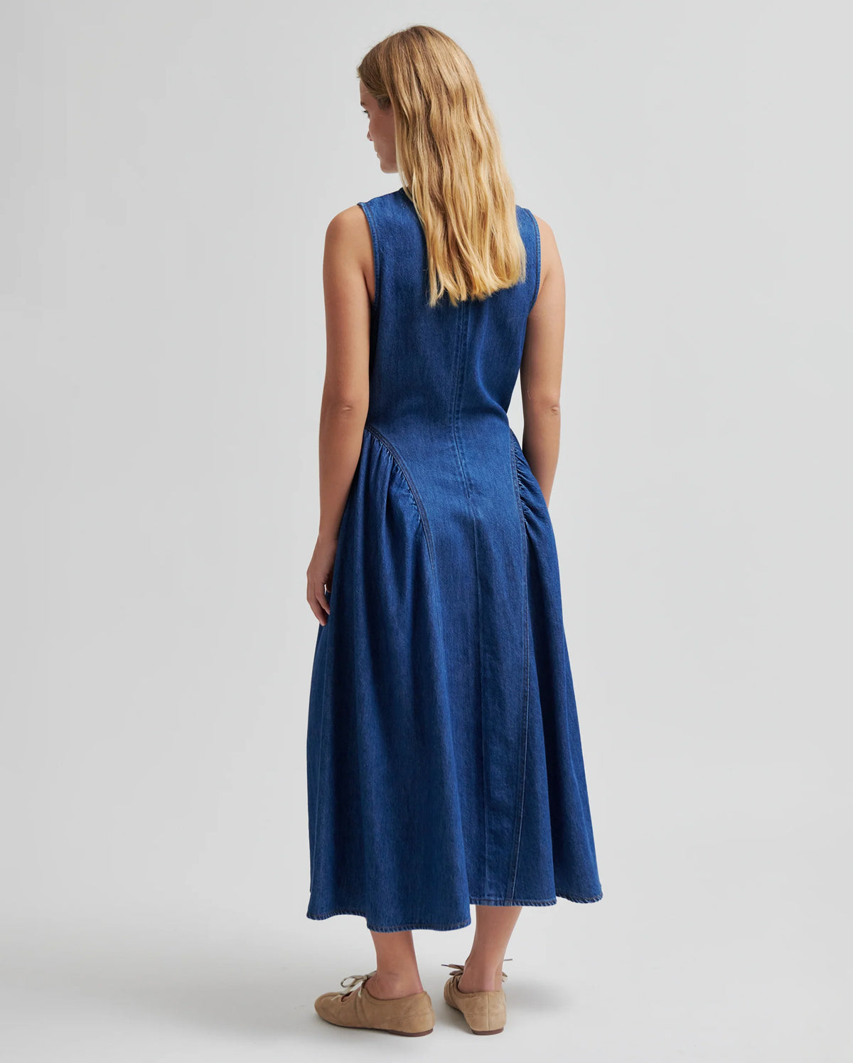 Lukana Denim Dress (Blue Denim)