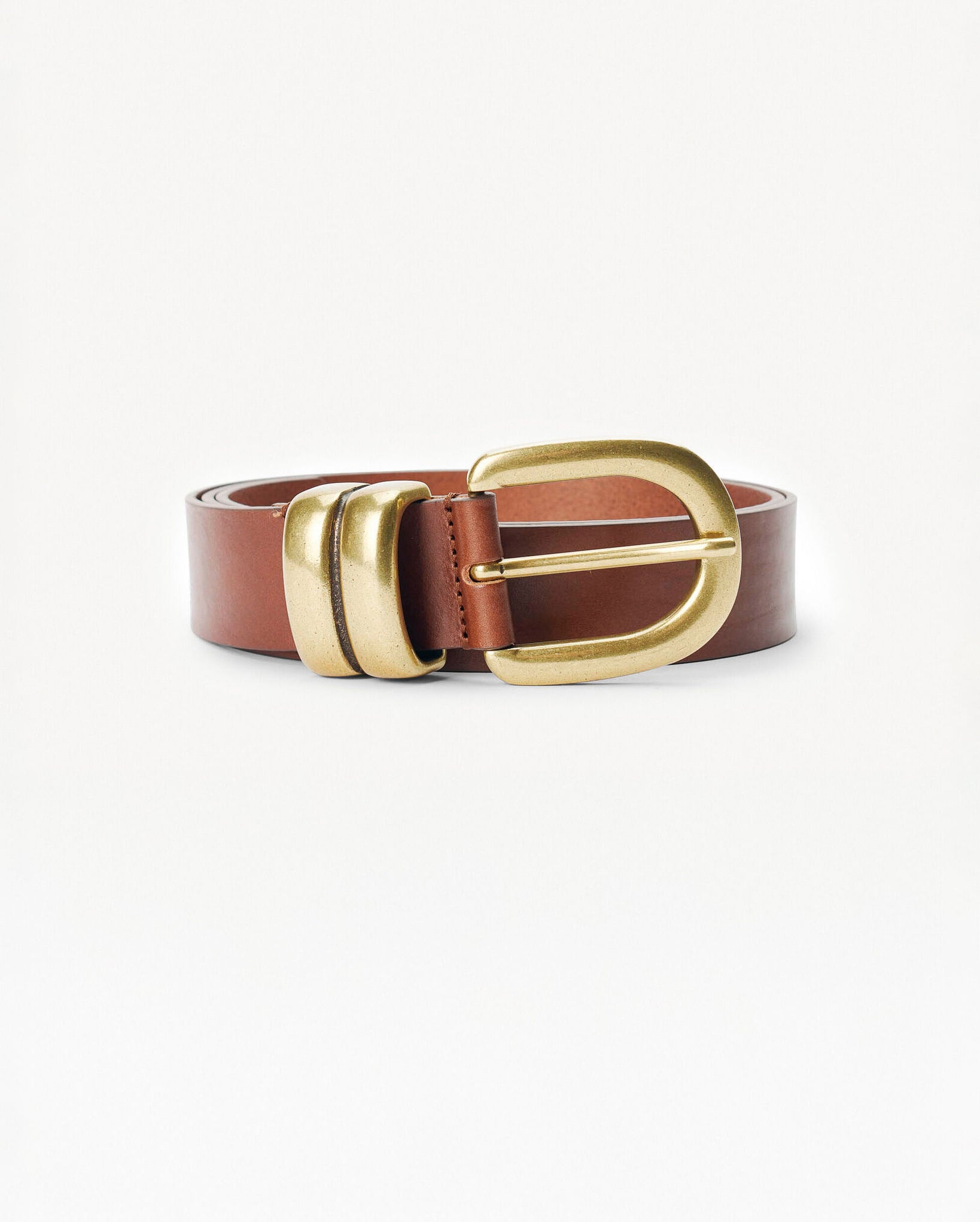Zoira Leather Belt (Dark Brown)