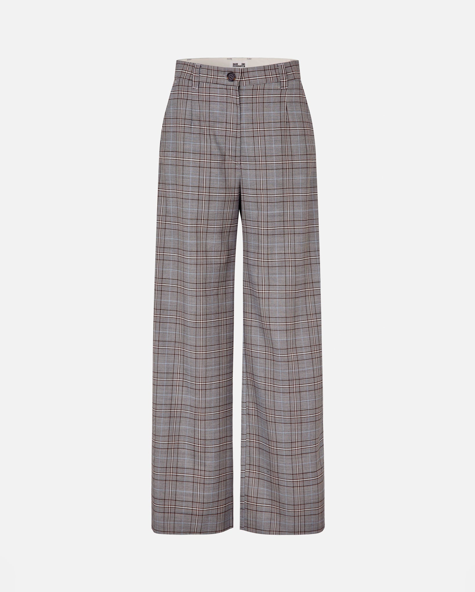 Niki Trousers (Grey Mini Check)