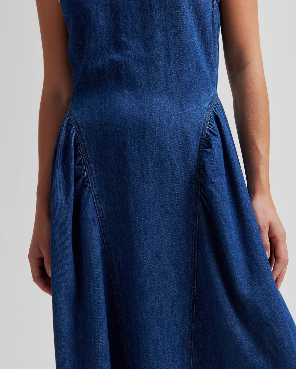 Lukana Denim Dress (Blue Denim)