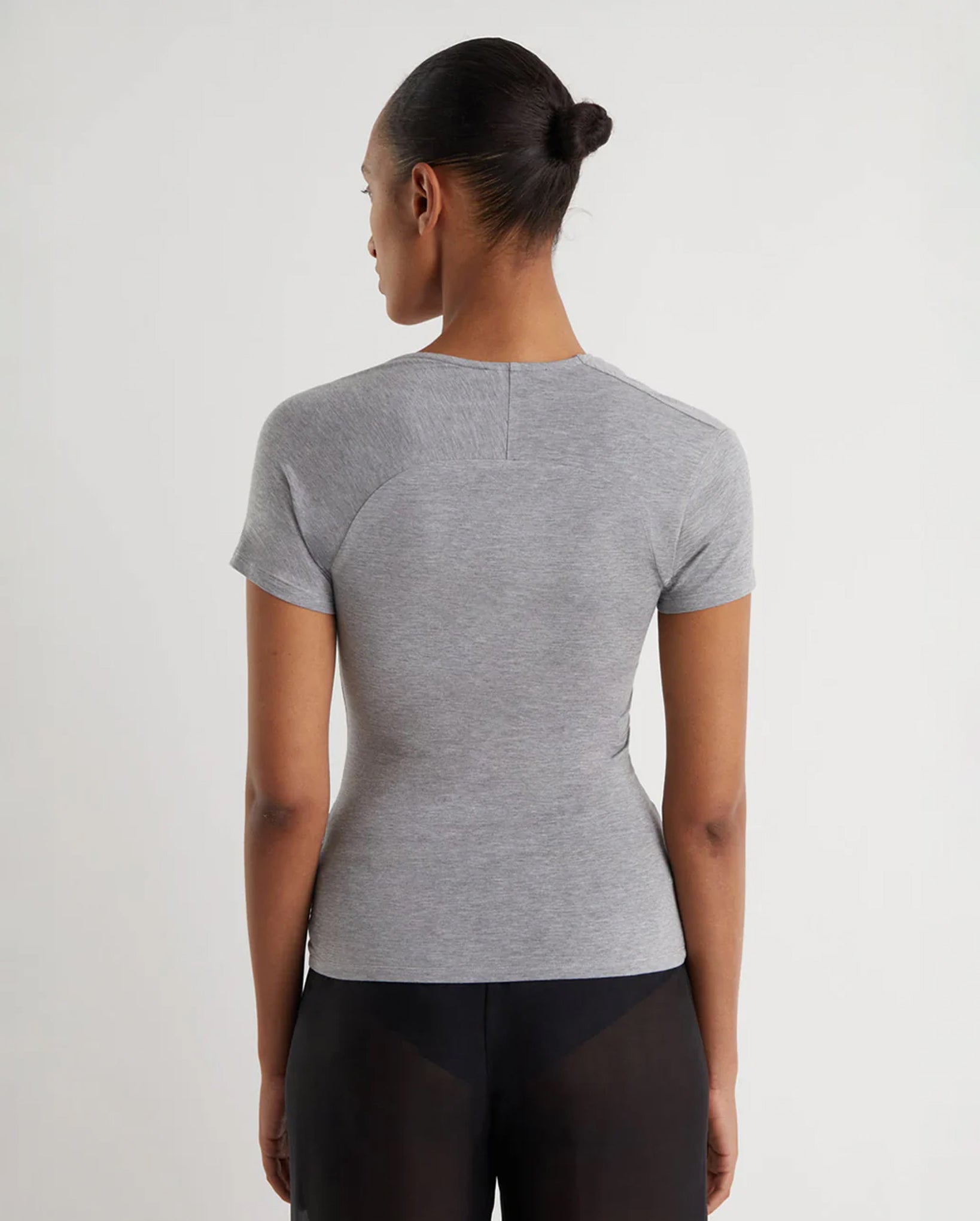 Mire Short-sleeve Top (Grey)