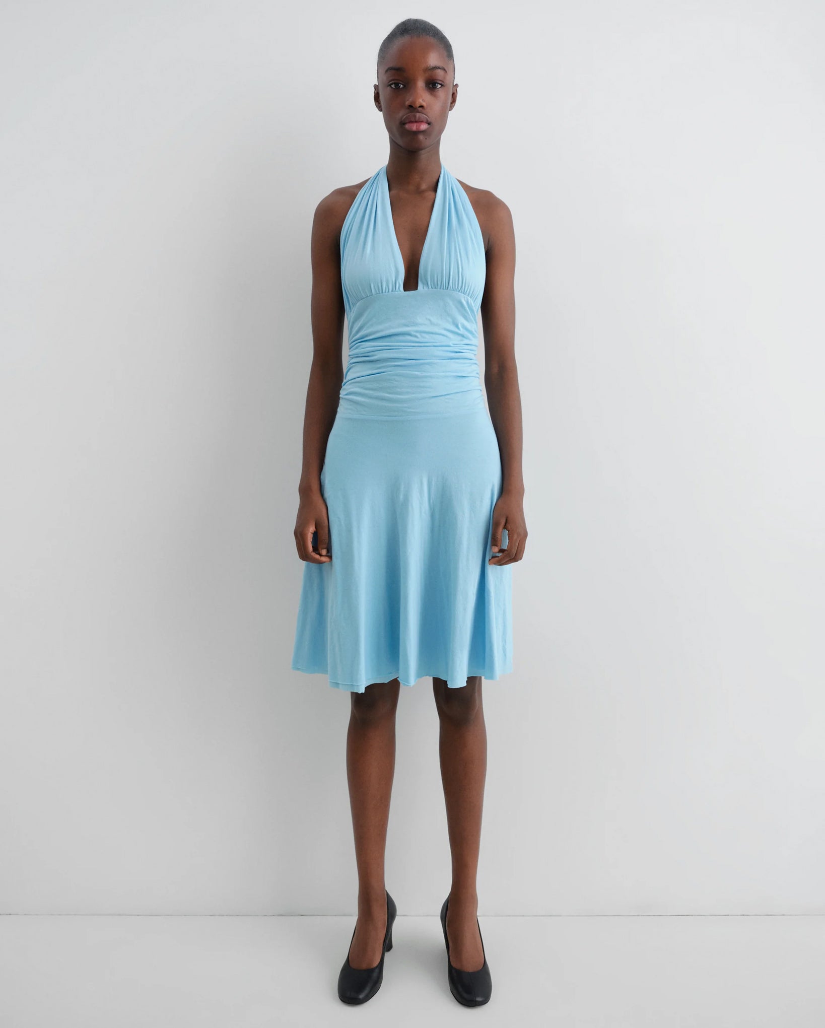 Beso Mini Dress (Light Blue)