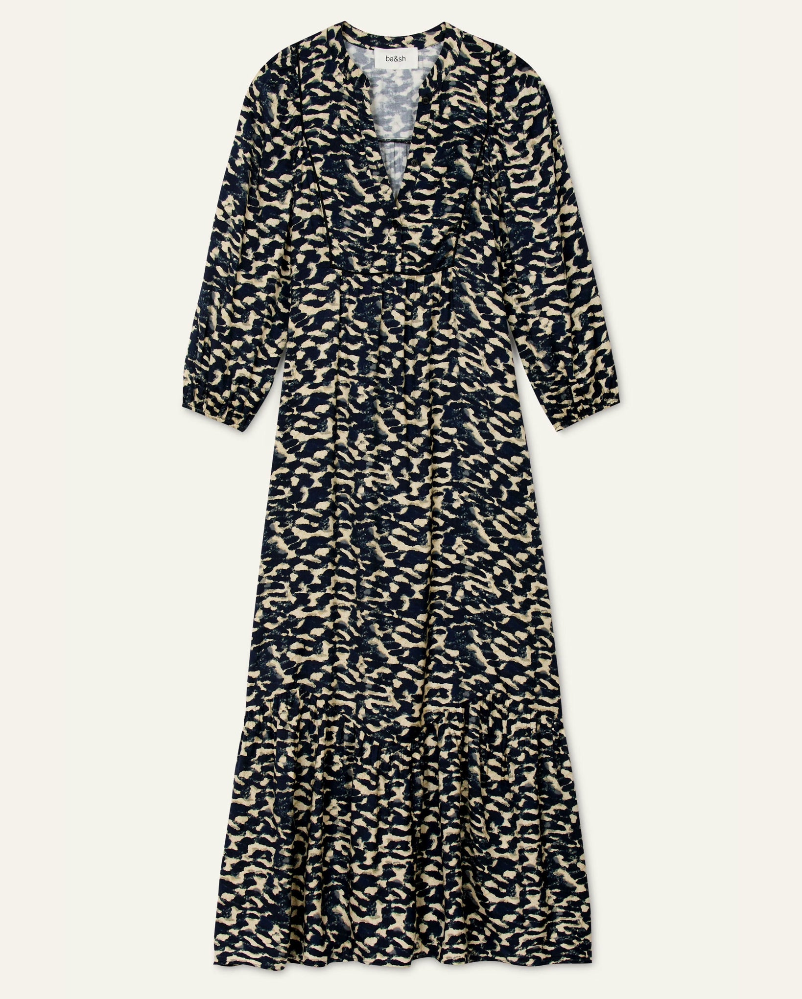 Agatha Midaxi-Length Dress (Encre)