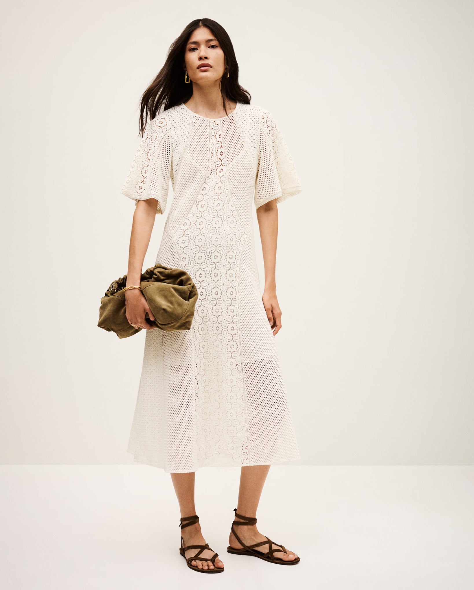 Moody Mini Dress (Ecru)