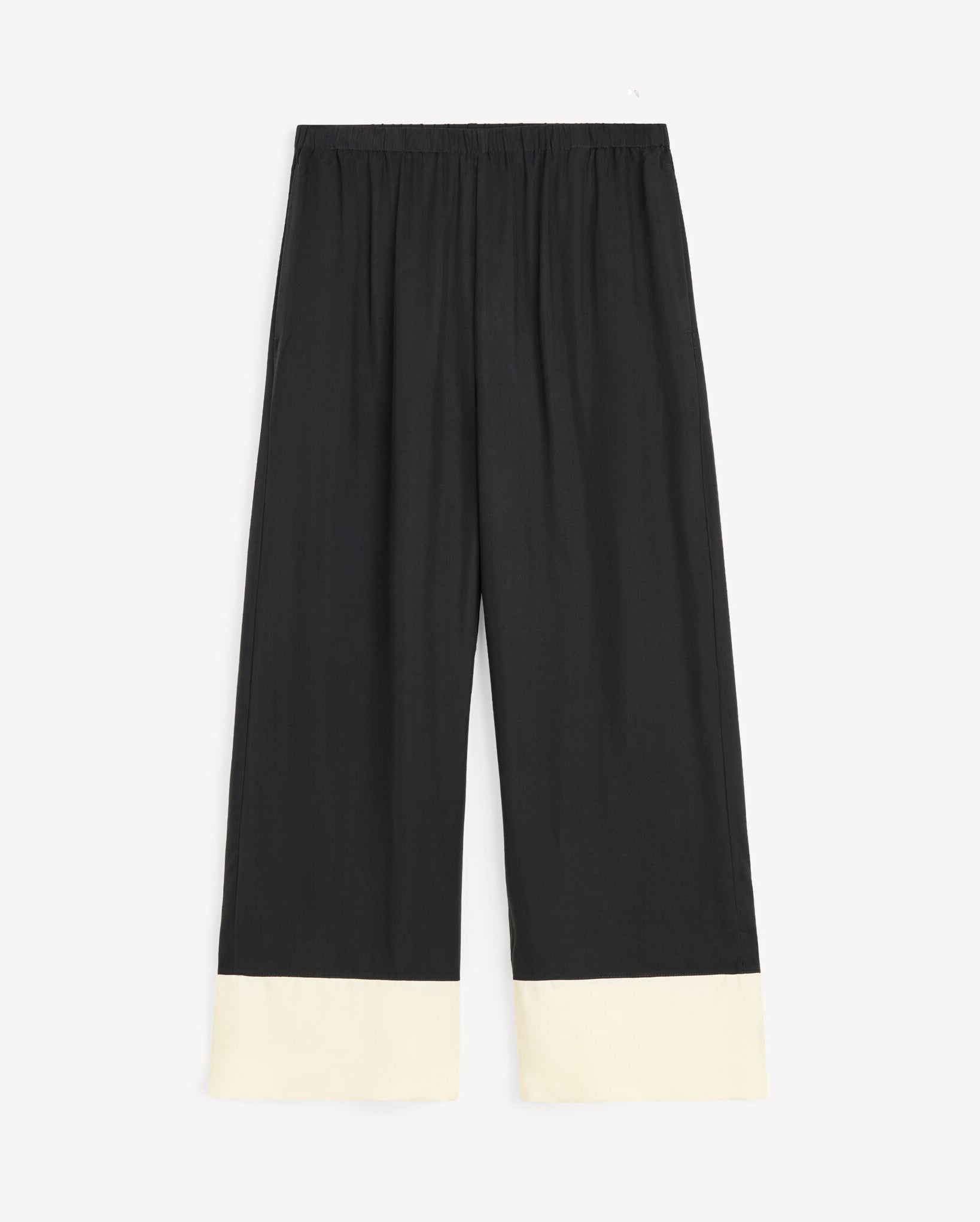 Mirabello Wide-Leg Trousers (Black/White)