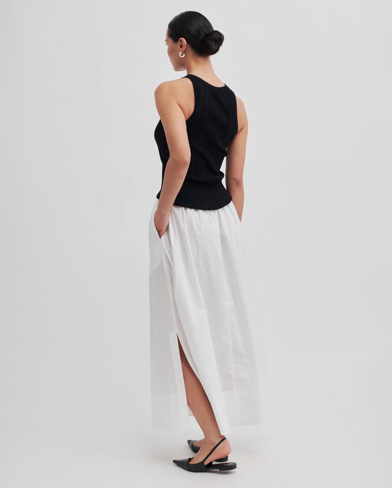 Allure Cotton Skirt (Snow White)